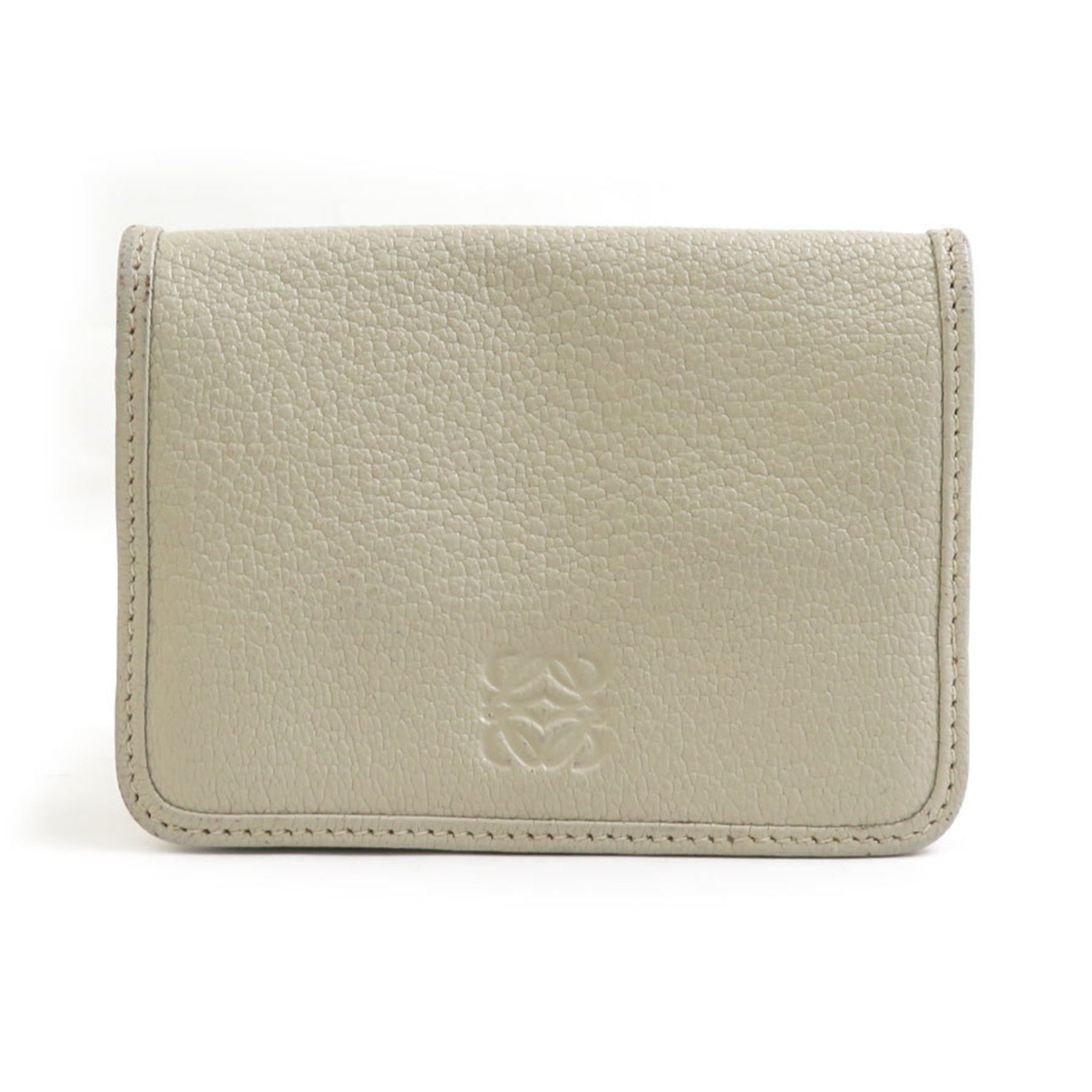 LOEWE wallet/coin case, light beige leather