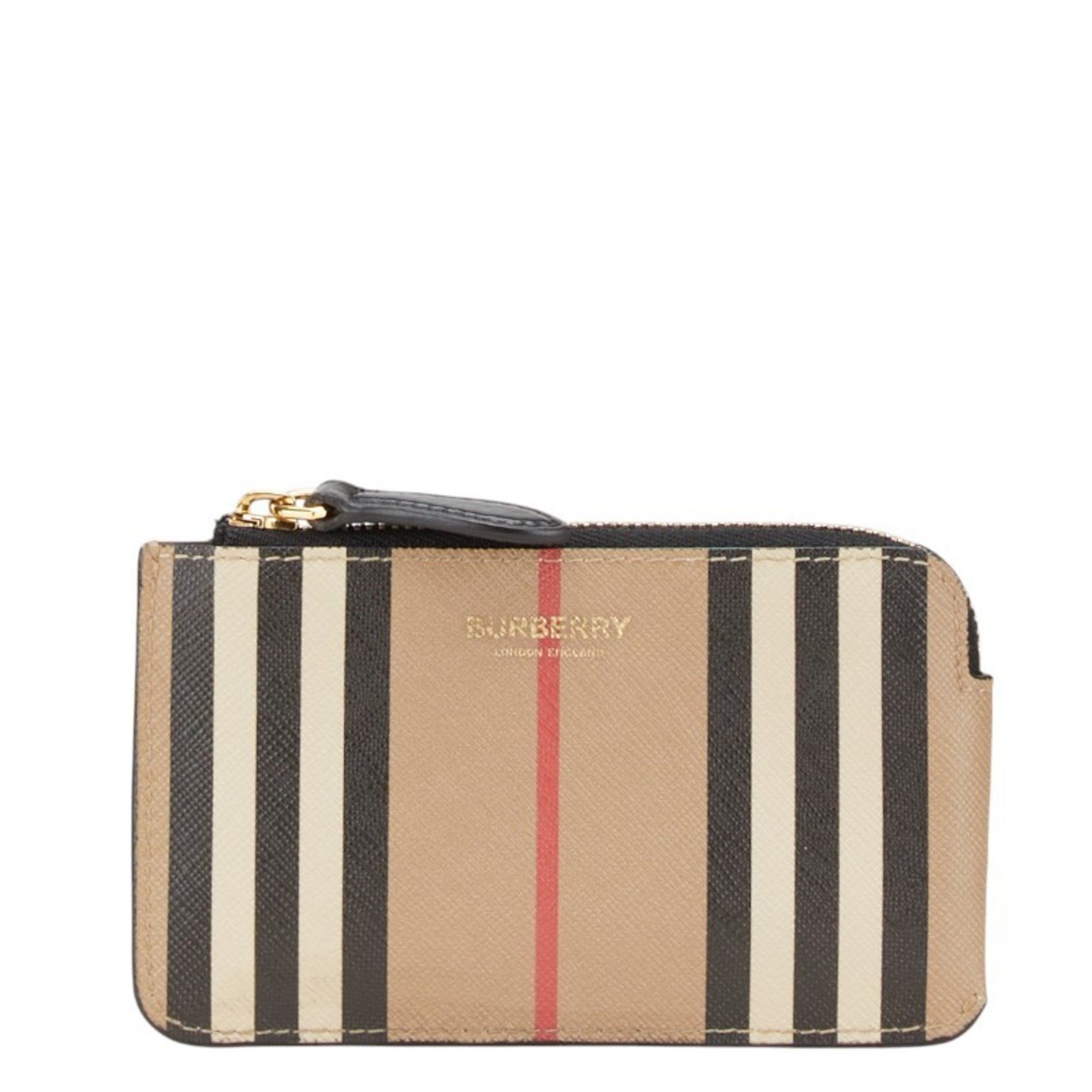 Burberry Wallet/Coin Case, Pass Fragment Brown, Multicolor