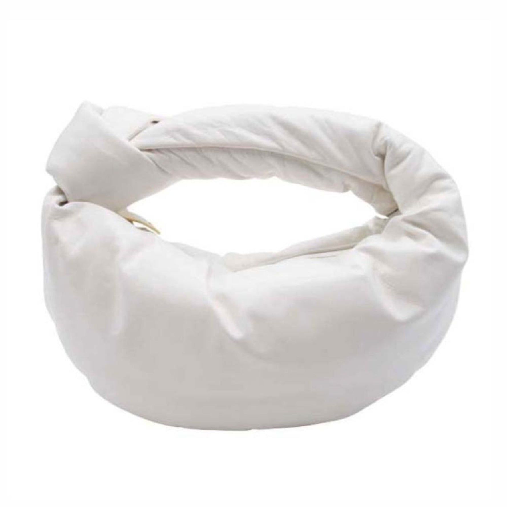 BOTTEGA VENETA MINI JODIE Puffy Knot Handbag in Off-White