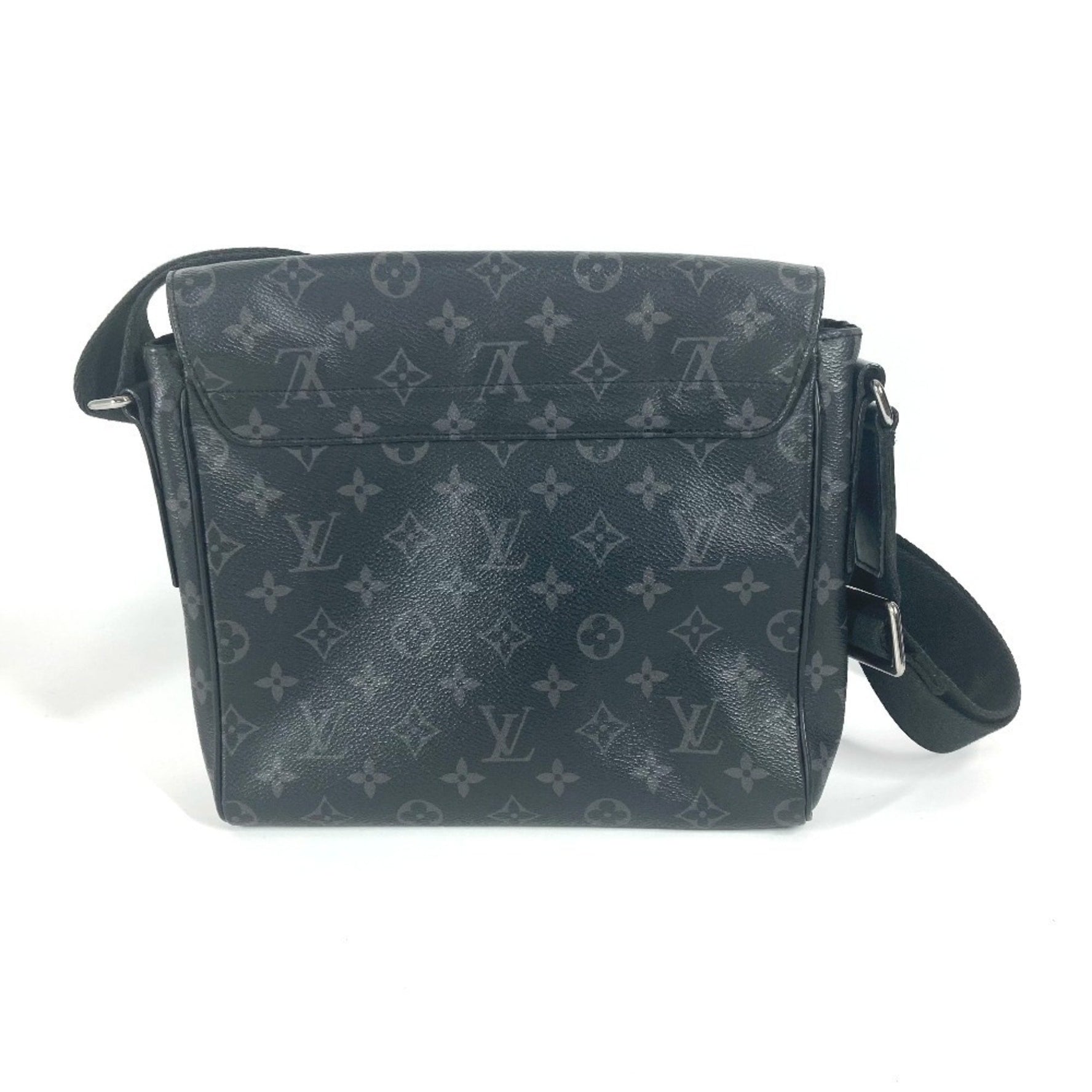 Louis Vuitton Monogram Eclipse District PM Bag Flap Crossbody Shoulder Canvas Men's