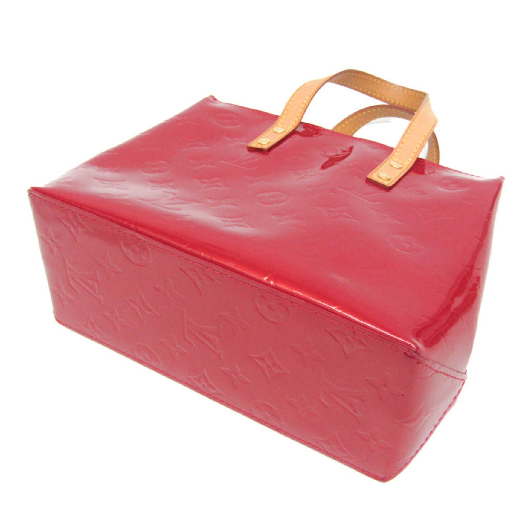 Louis Vuitton Monogram Vernis Reade PM Handbag Pomme D'amour