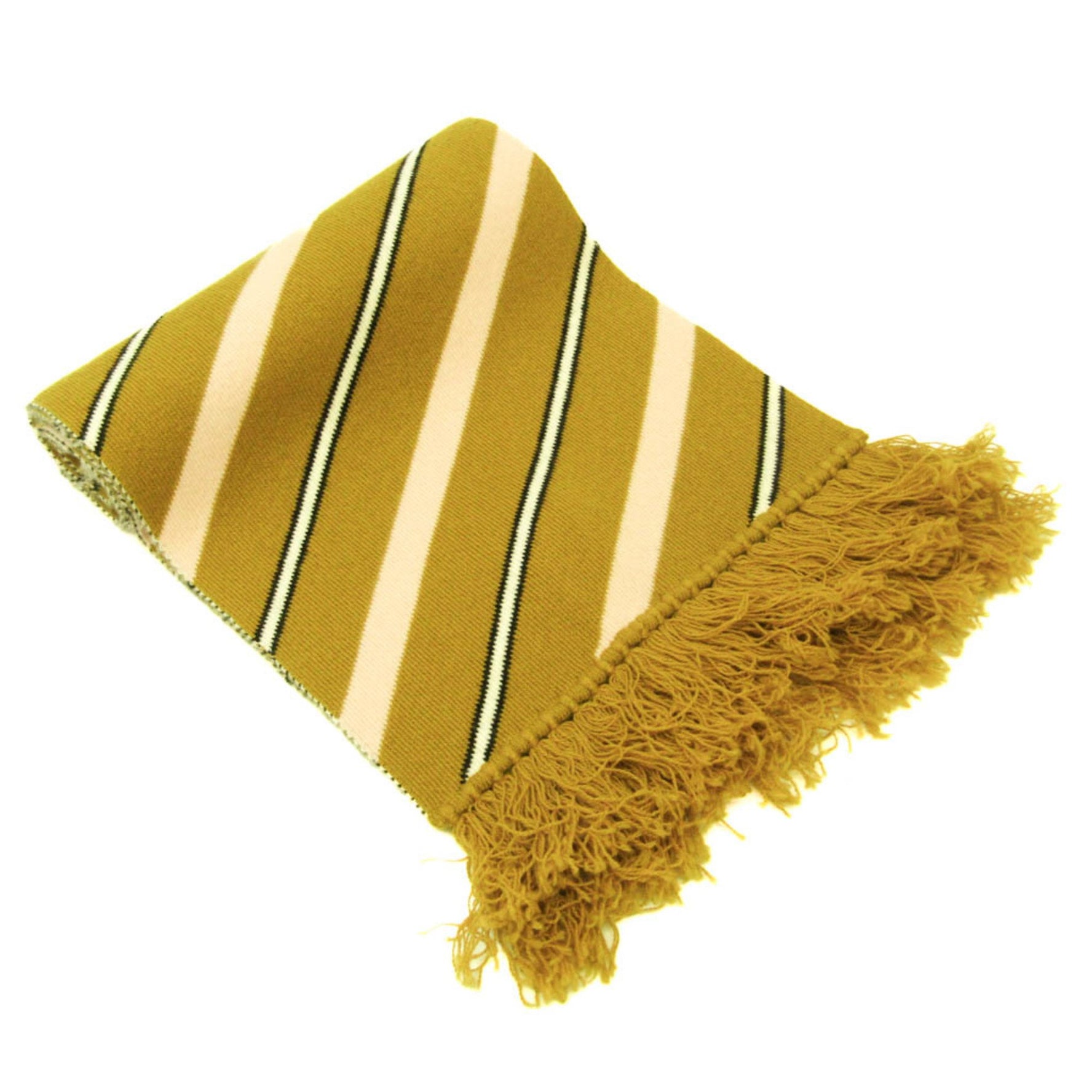 Burberry KNITTED STRIPE TIPPET Muffler Women's Wool Cashmere Stole Light Pink,Off-white,Mustard