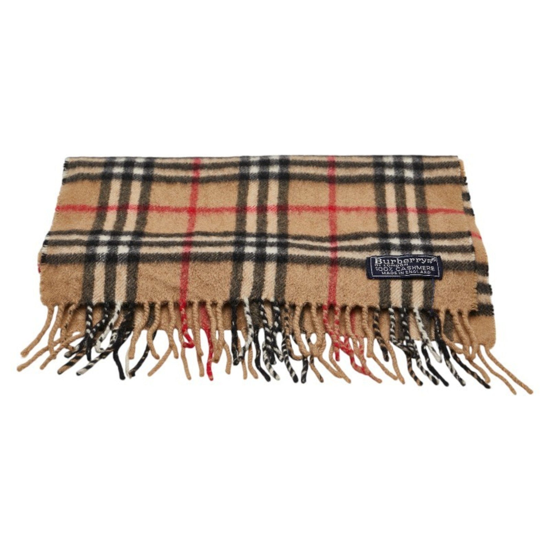 Burberry Nova Check Scarf Beige Multicolor Cashmere Women's BURBERRY