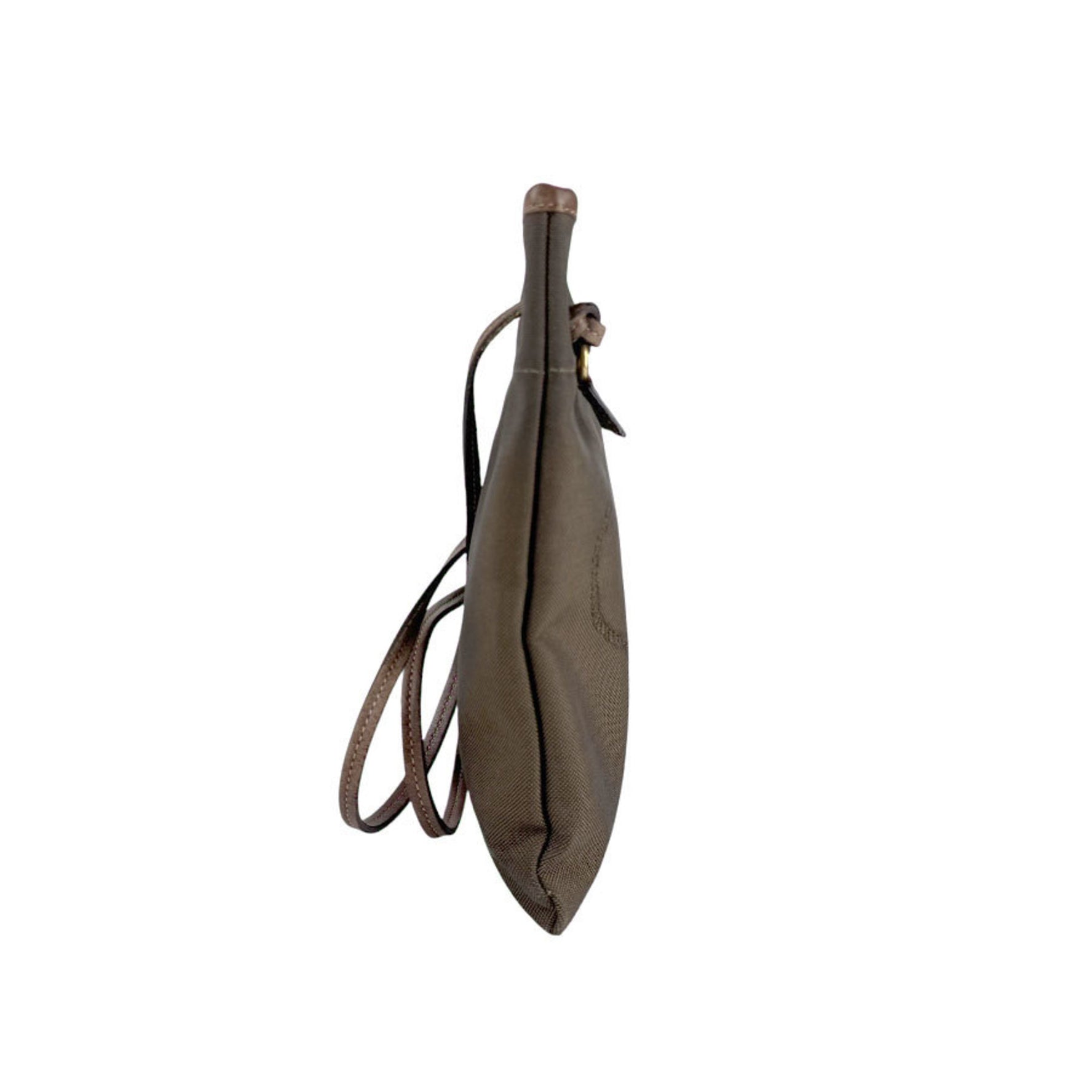 Prada Shoulder Bag, Jacquard Canvas and Leather, Brown, Women's, Z6678