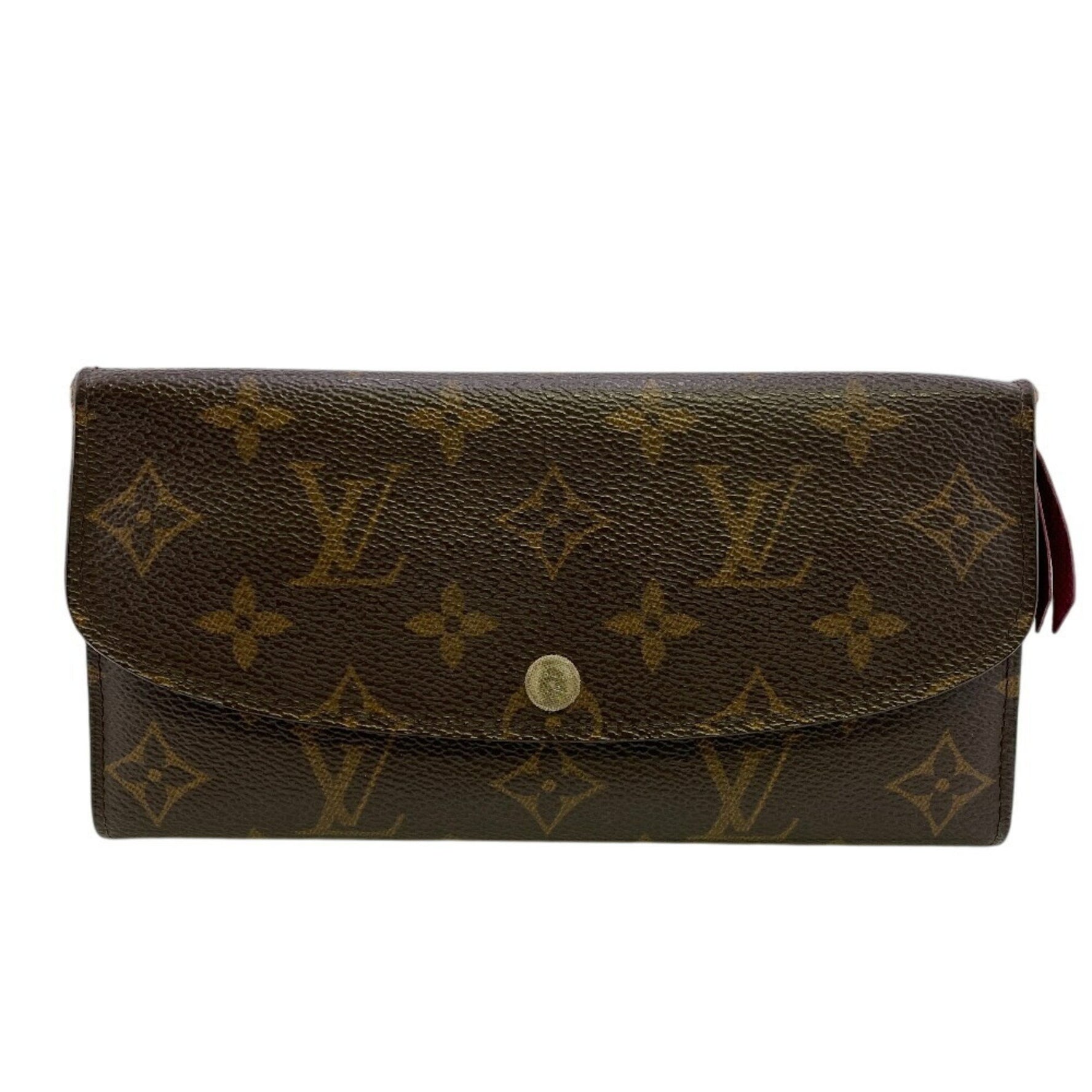 Louis Vuitton Portefeuille Emily Monogram Long Wallet, Brown, Unisex