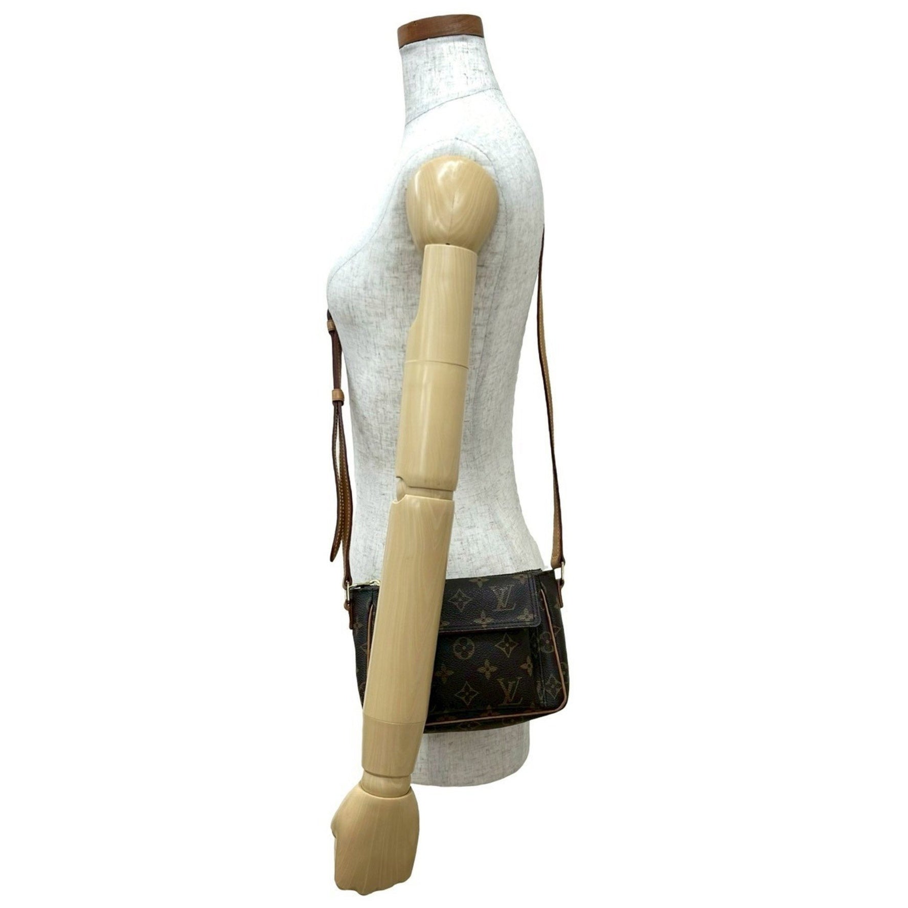 LOUIS VUITTON Viva Cite PM Monogram Leather Mini Shoulder Bag/Pochette/Sacoche