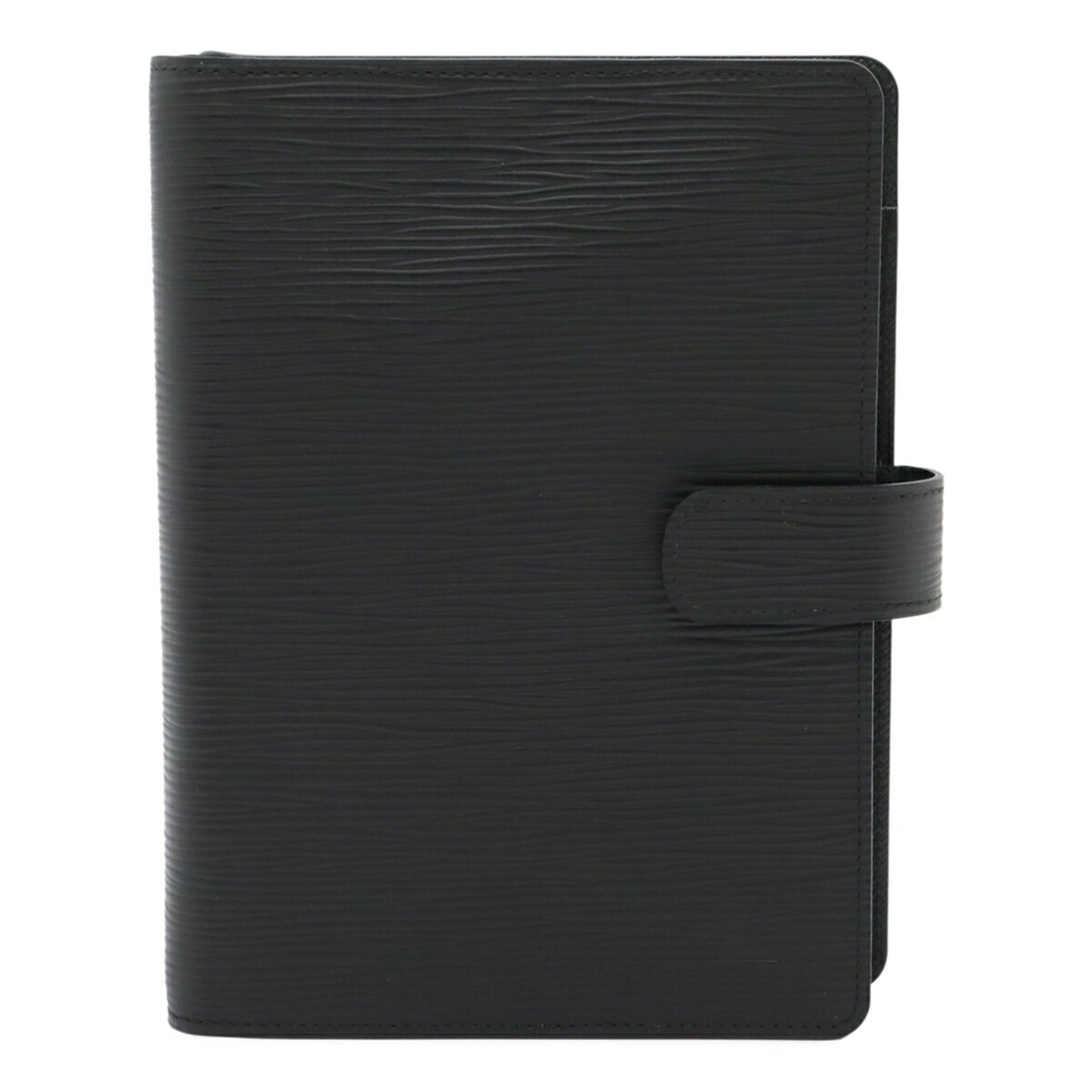 Louis Vuitton Epi Agenda MM Notebook Cover, Leather, Noir, Black