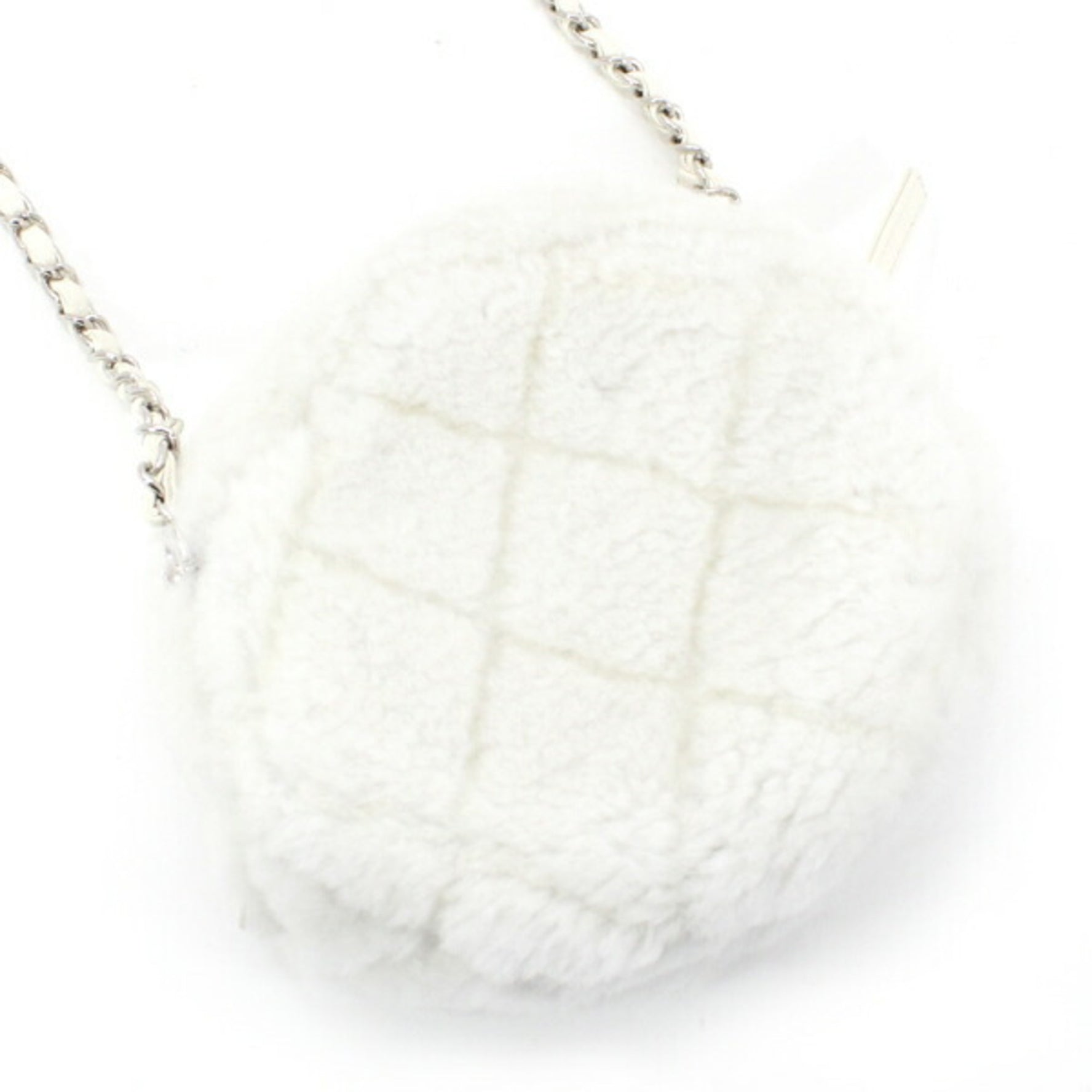 Chanel Shoulder Bag Coconage Chain AS4279 Shearling Lambskin Coco Mark White CHANEL Women's