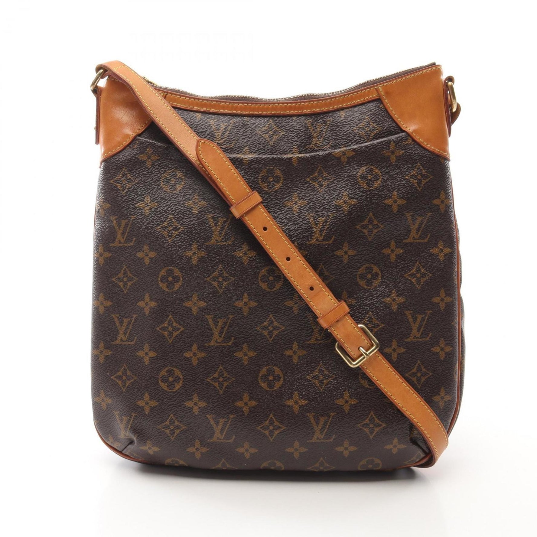 Louis Vuitton Odeon MM Shoulder Bag Coated Canvas Leather Monogram