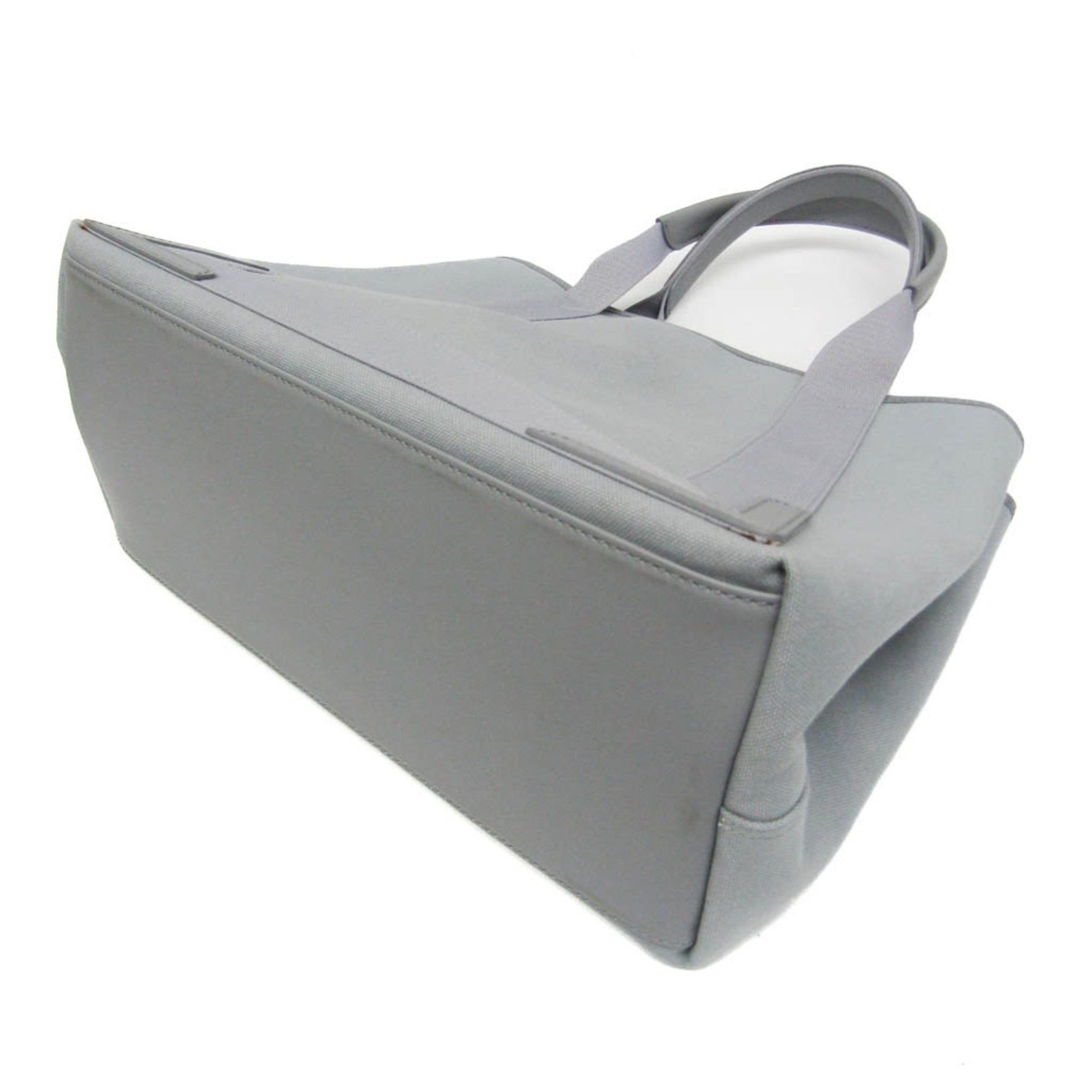 Balenciaga NAVY CABAS M Women's Leather,Canvas Tote Bag Light Blue Gray