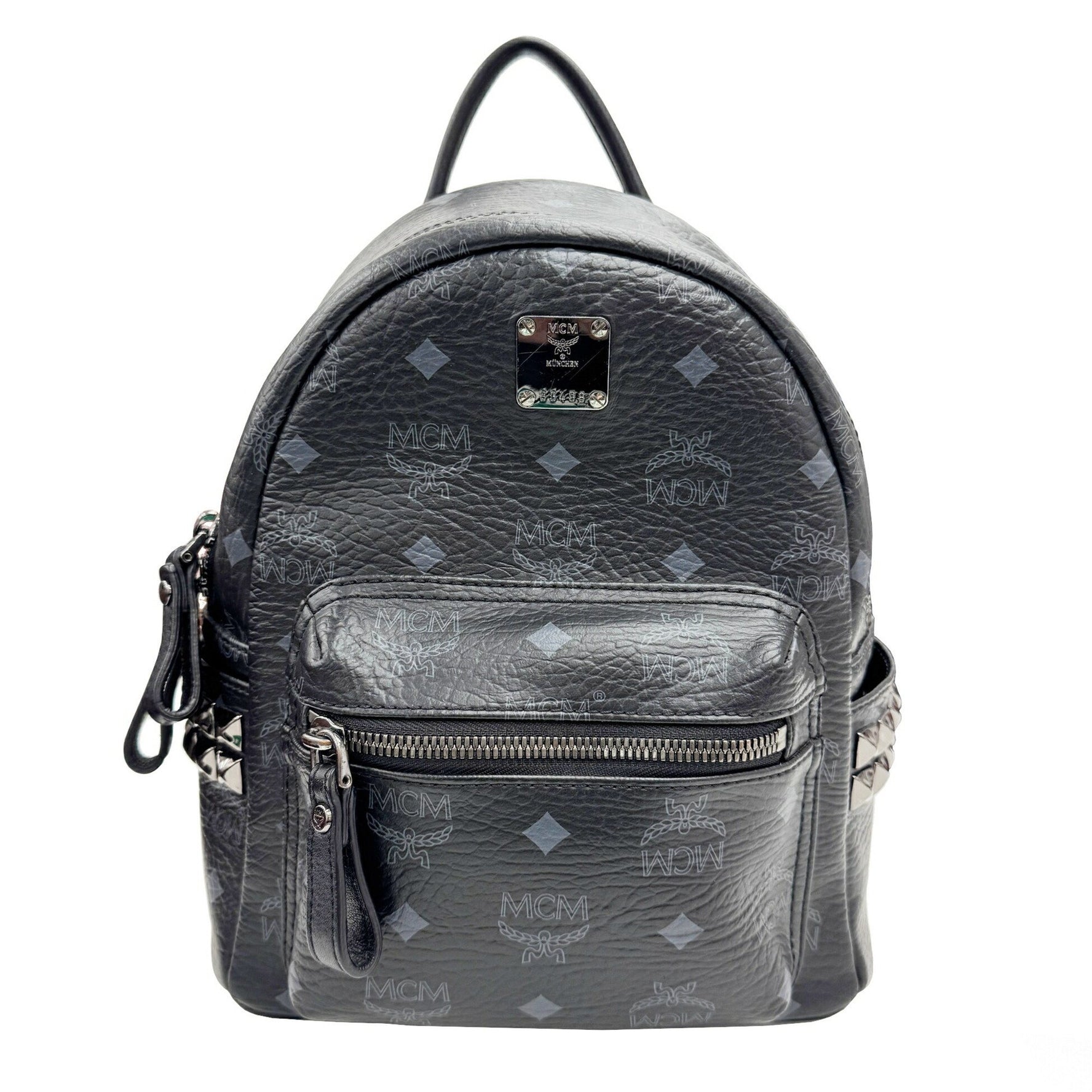 MCM Backpack Side Studs Leather