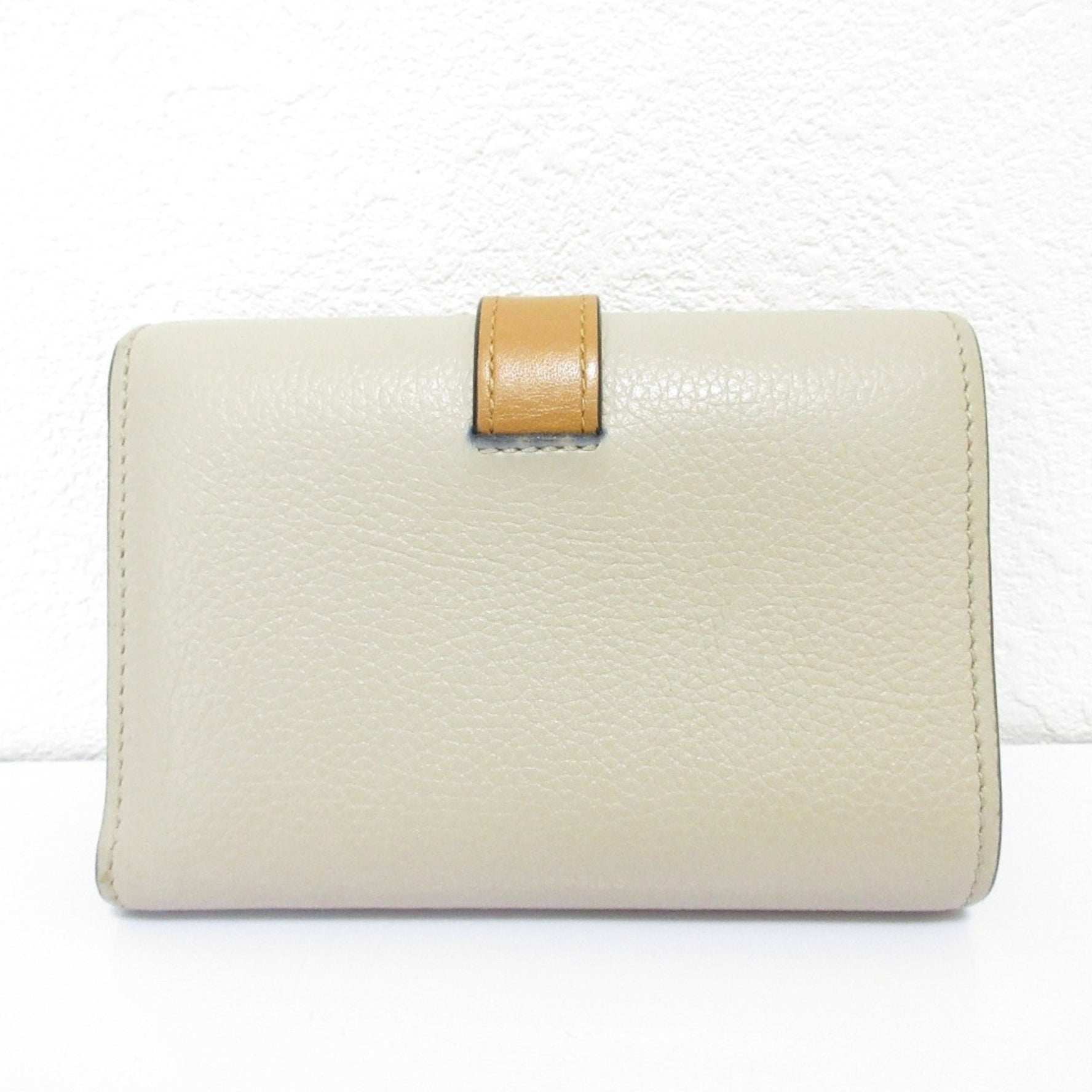 LOEWE Small Vertical Leather Compact Wallet Tri-fold