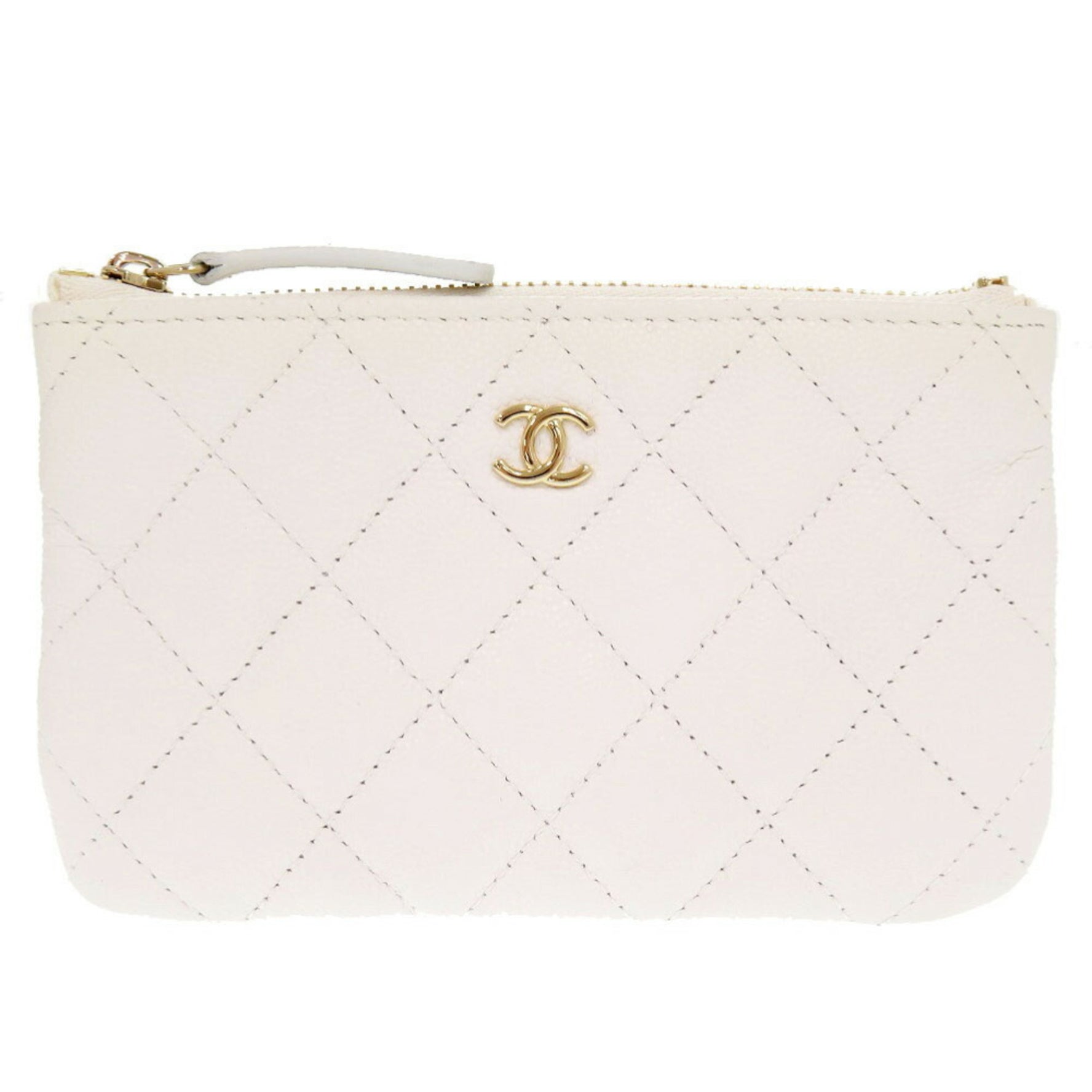 Chanel Matelasse Coco Mark Caviar Skin 28 Series Pouch