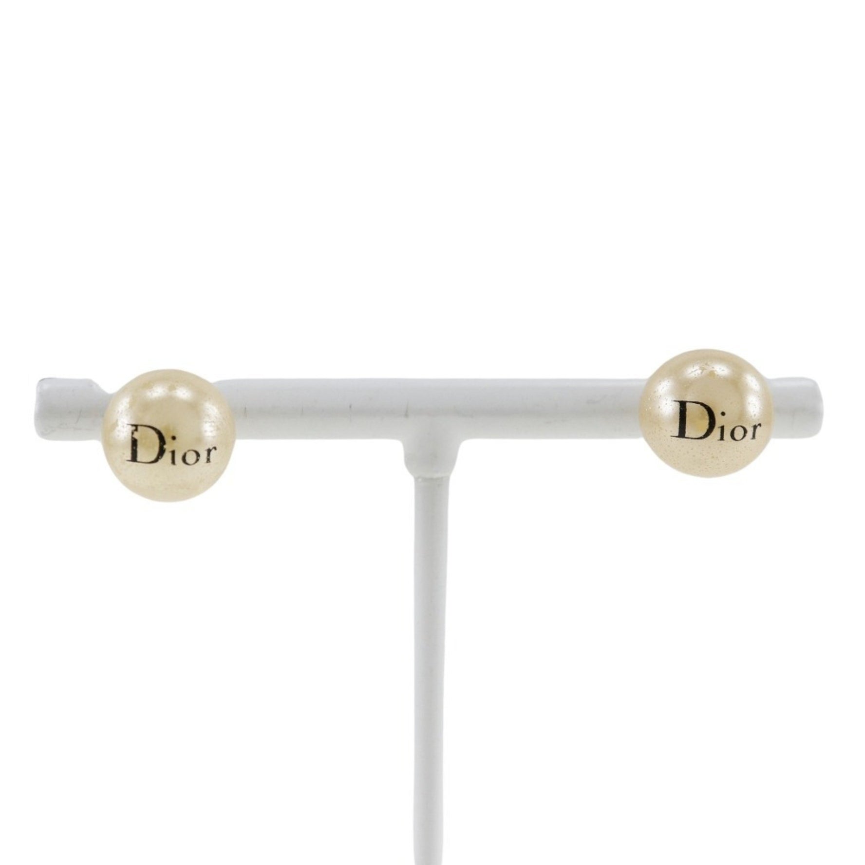 Christian Dior Earrings, Pearl and Metal, Approx.