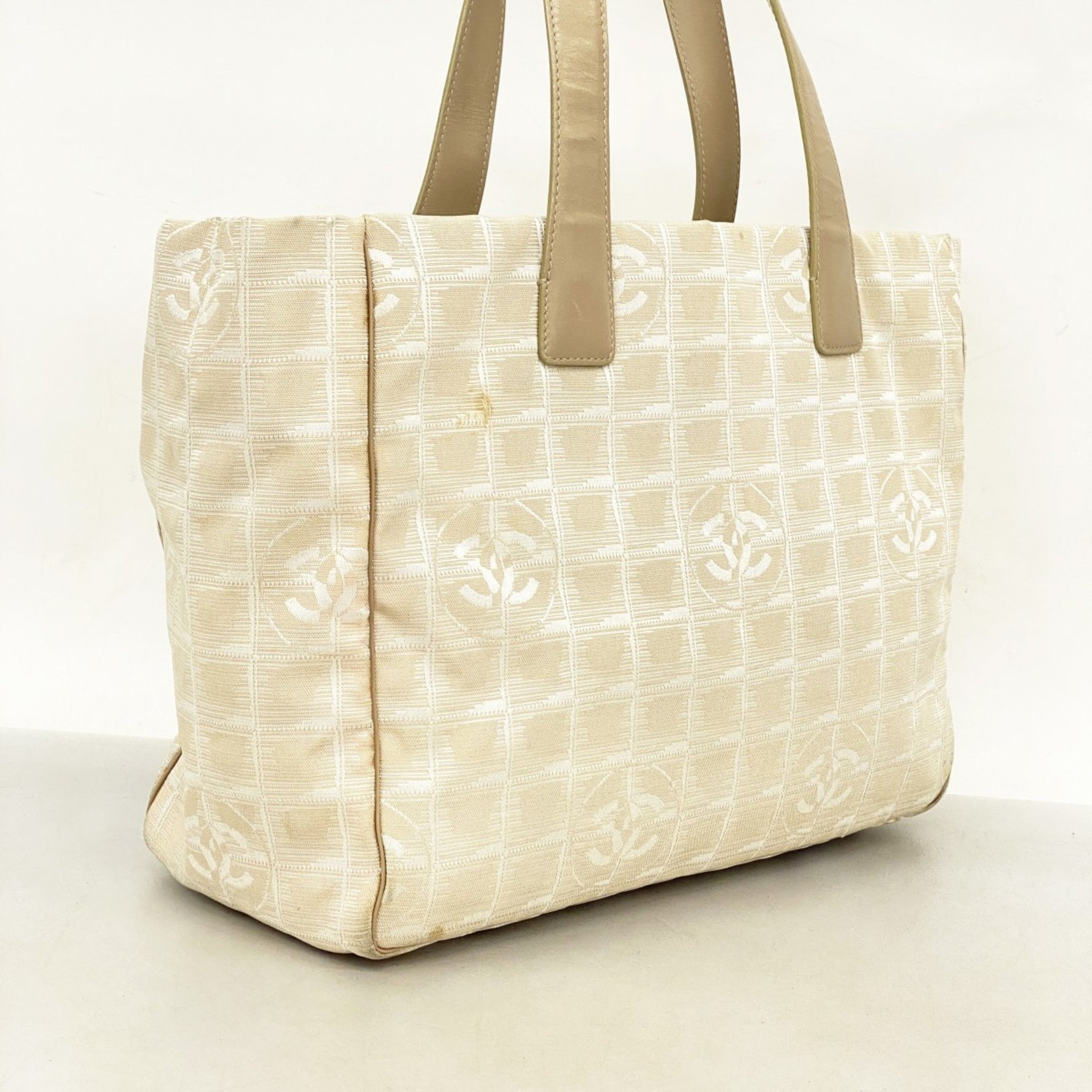 Chanel New Travel Nylon Tote Bag, Champagne