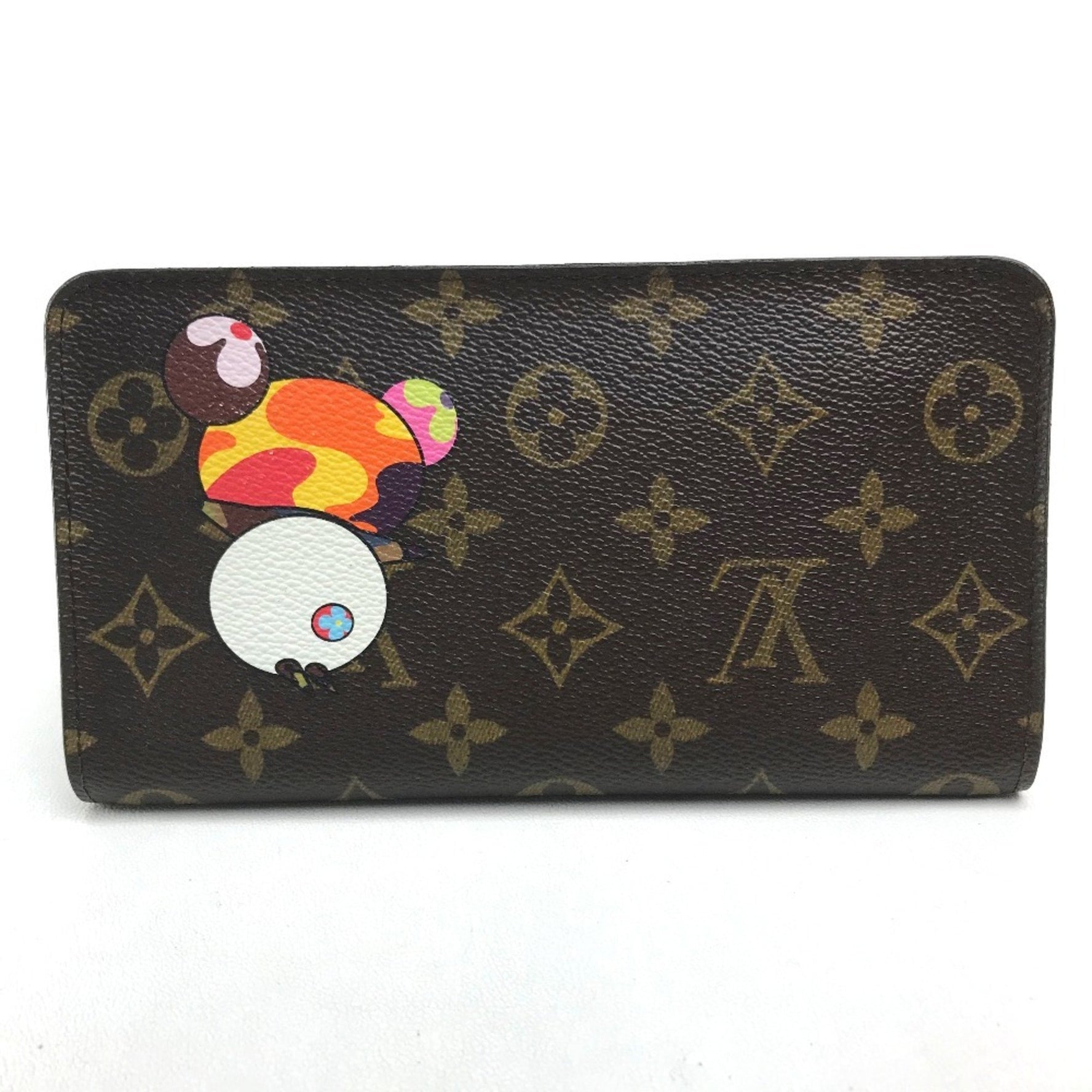 Louis Vuitton Monogram Panda Porte Monne Zip Long Wallet by Takashi Murakami, Canvas