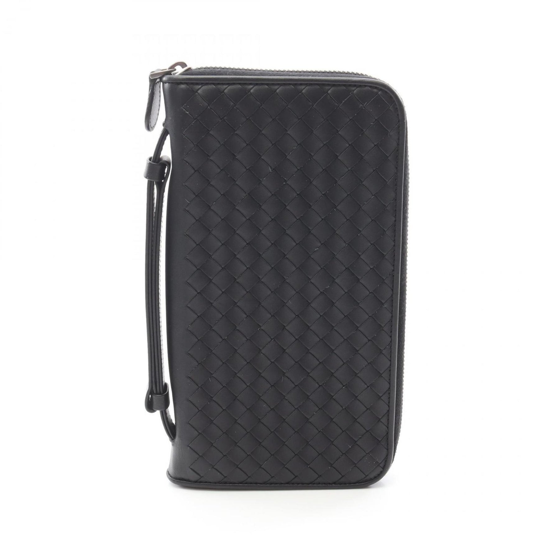 BOTTEGA VENETA Intrecciato Round Long Wallet Leather