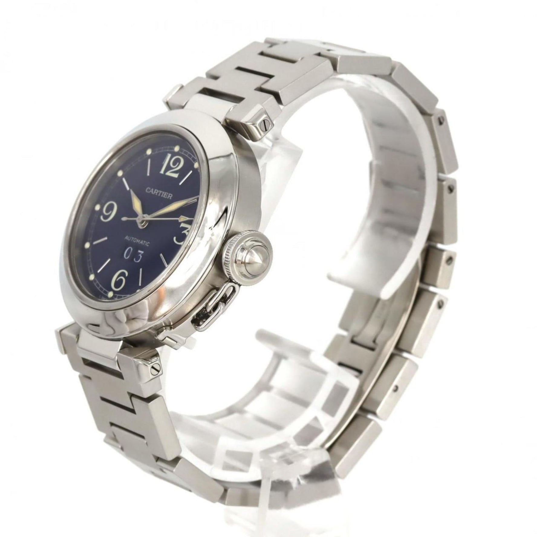Cartier Pasha C Grande Date Stainless Steel Automatic Watch
