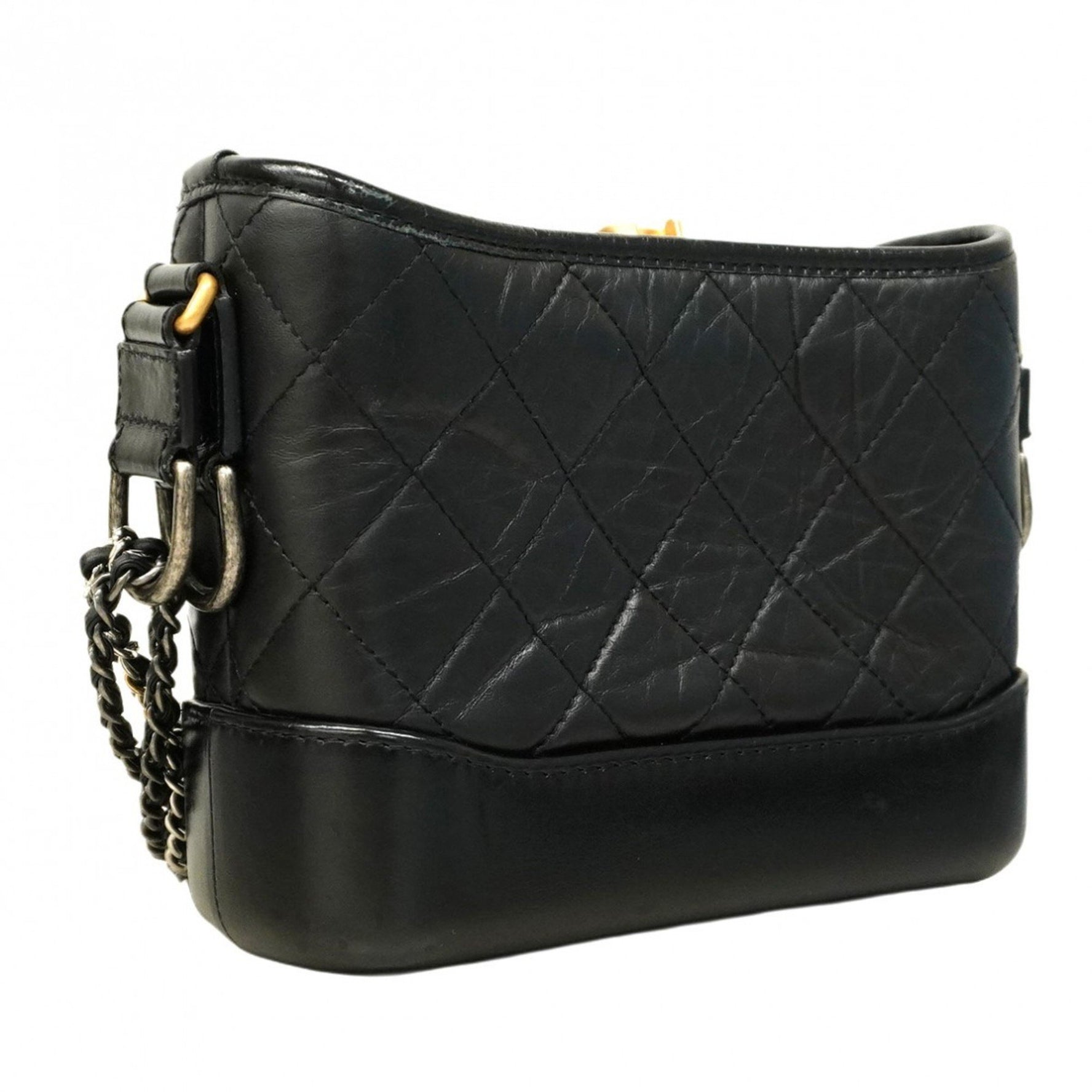 Chanel Shoulder Bag Chain Gabriel de Leather Gold