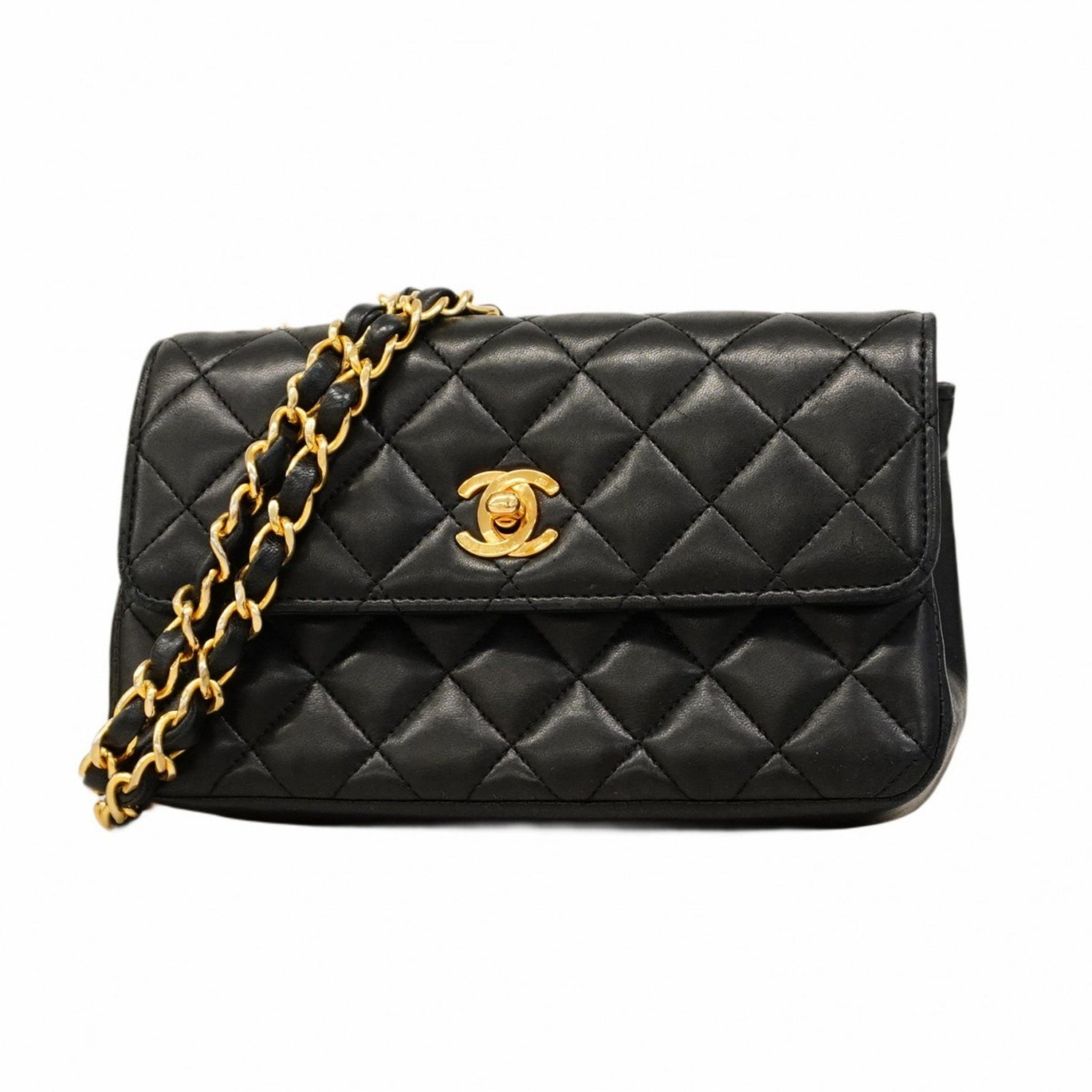 Chanel Mini Matelasse Shoulder Bag with Chain Bag, Lambskin