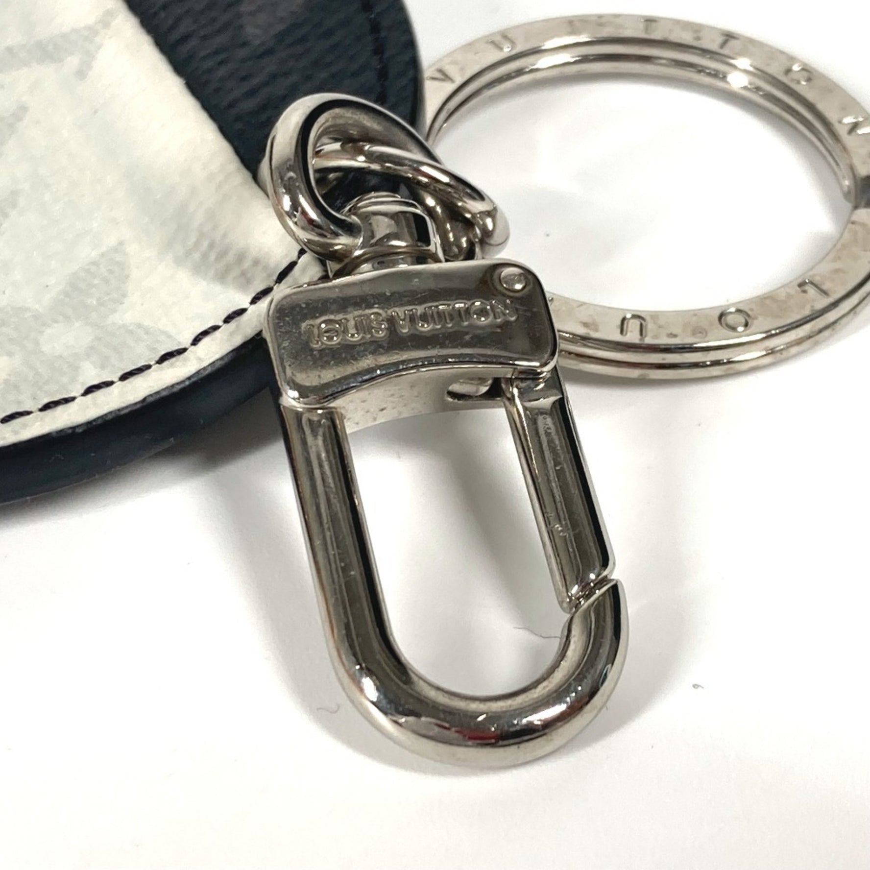 Louis Vuitton Monogram Portocle Il Store Bag Charm Keychain Canvas Men's Brown