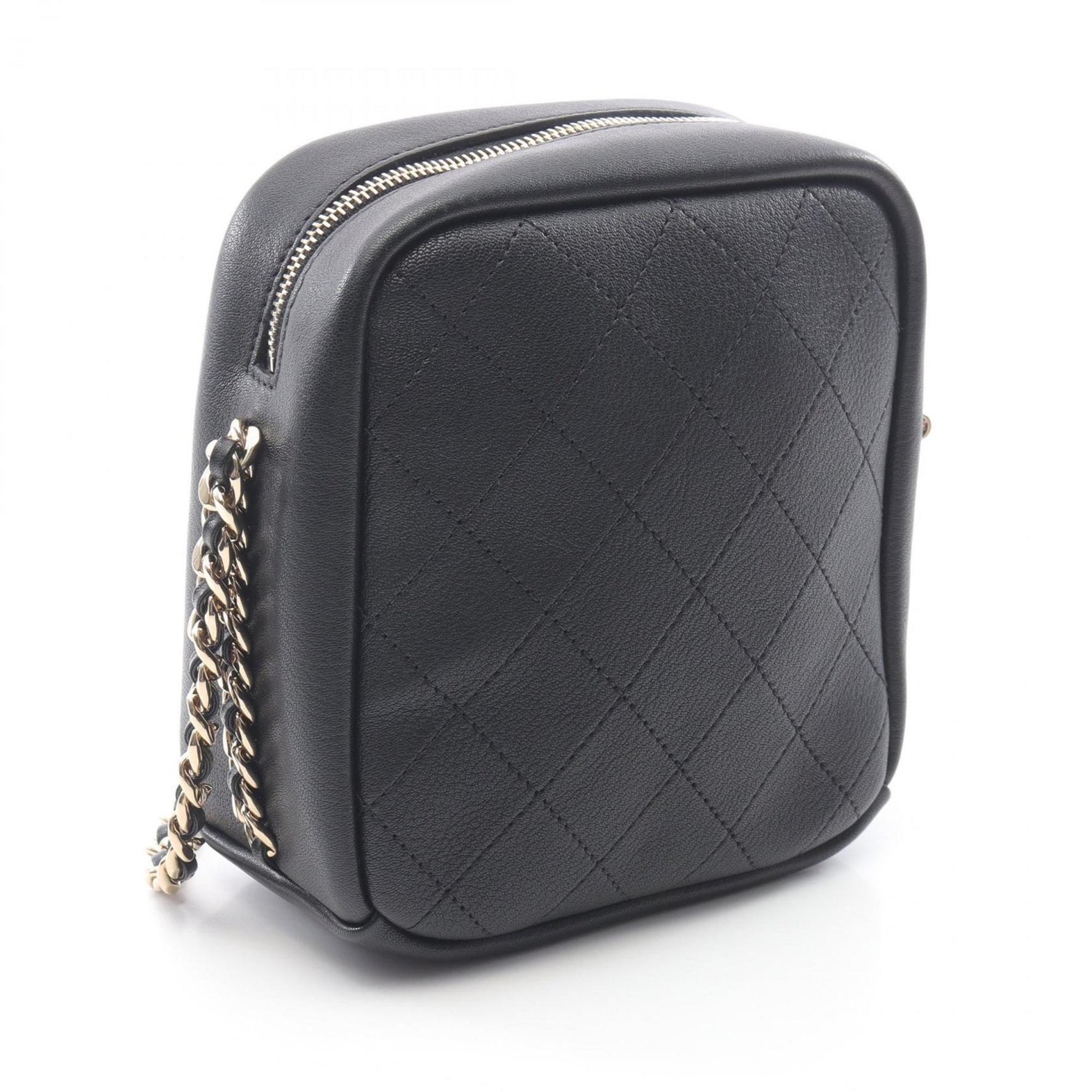 CHANEL Matelasse Shoulder Bag, Leather, Women's, Black