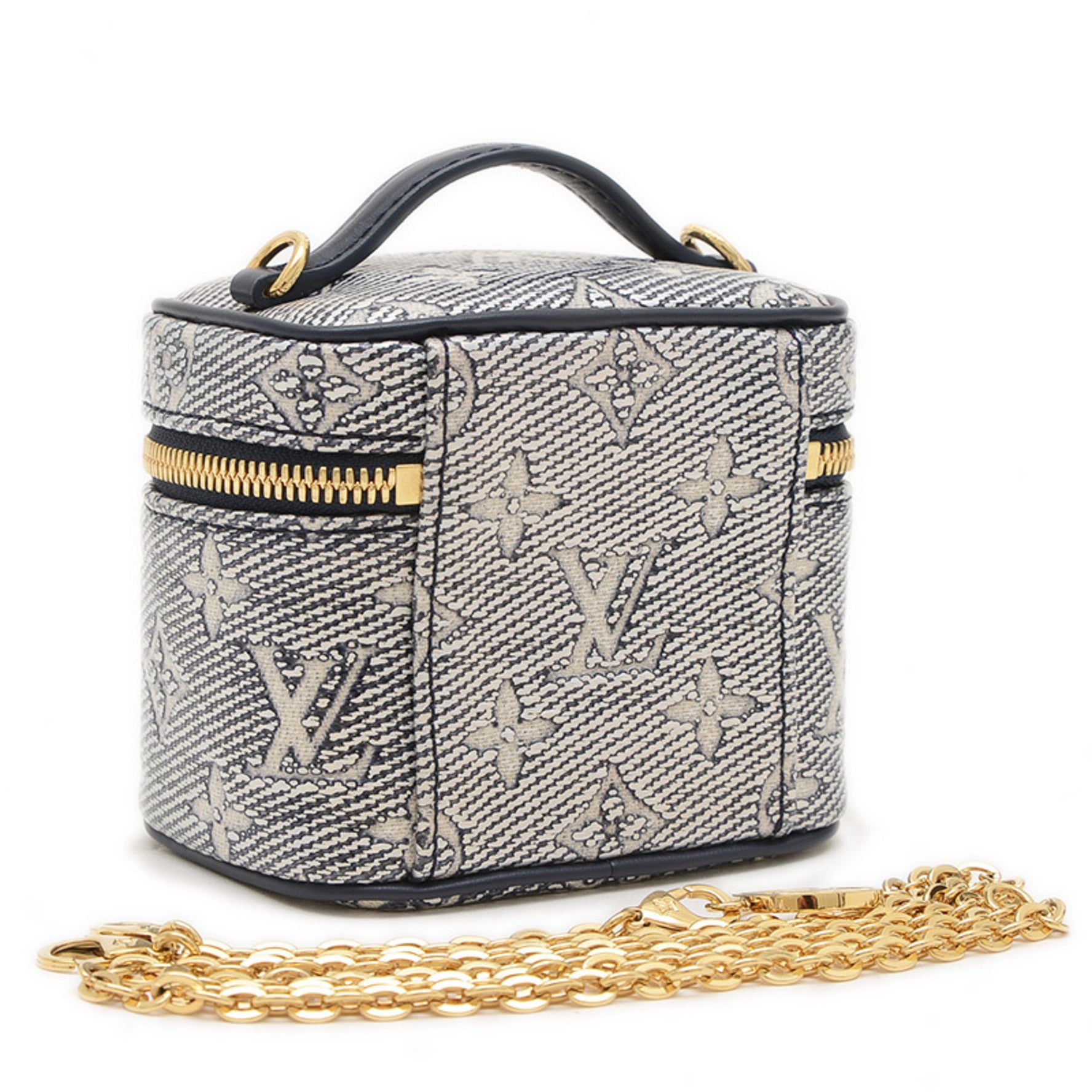 Louis Vuitton Monogram Laminated Micro Vanity Chain Shoulder Bag BP