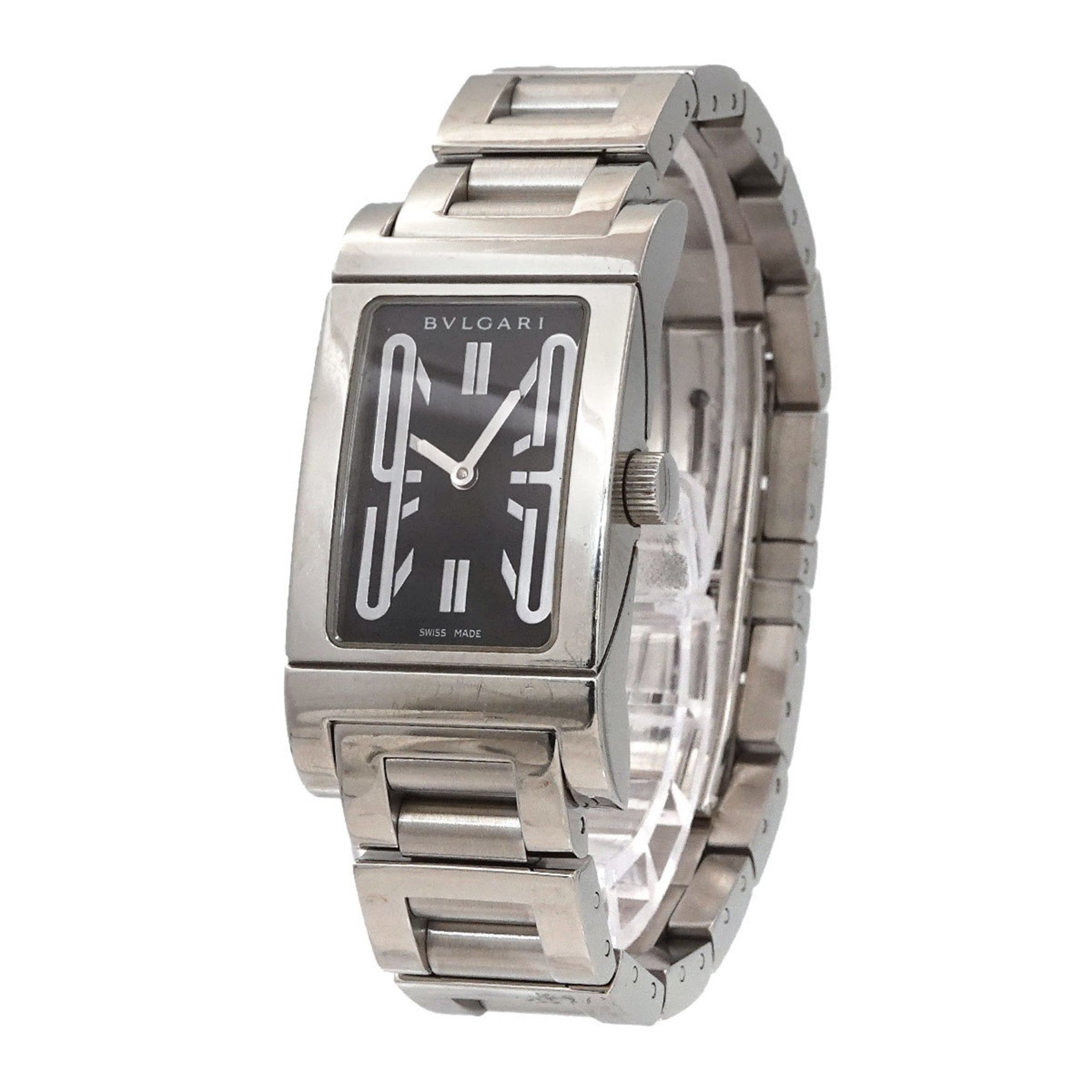 BVLGARI Rettangolo Black Quartz Watch