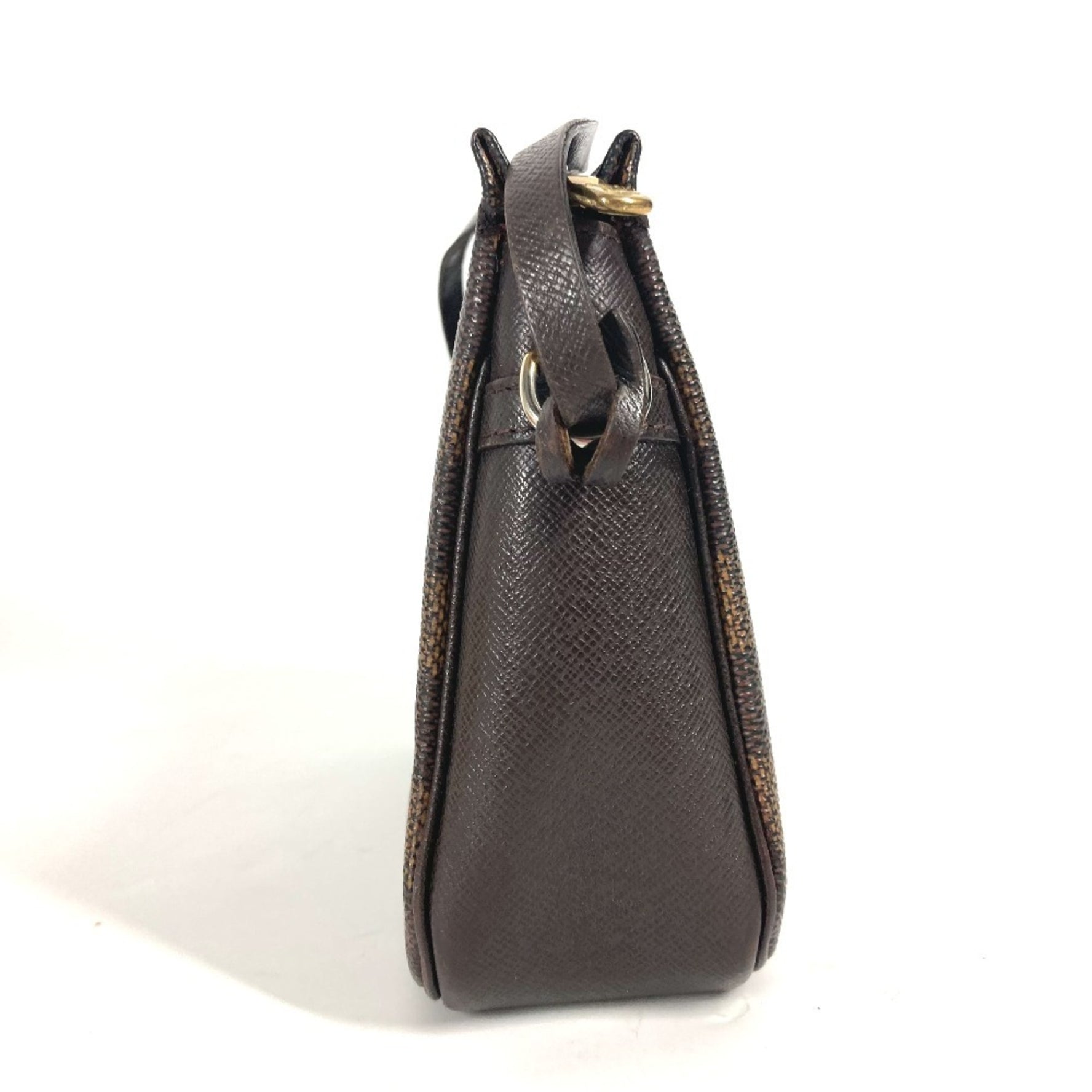 Louis Vuitton Damier Truss Makeup Accessory Pouch Bag Shoulder Handbag Canvas Ebene Brown