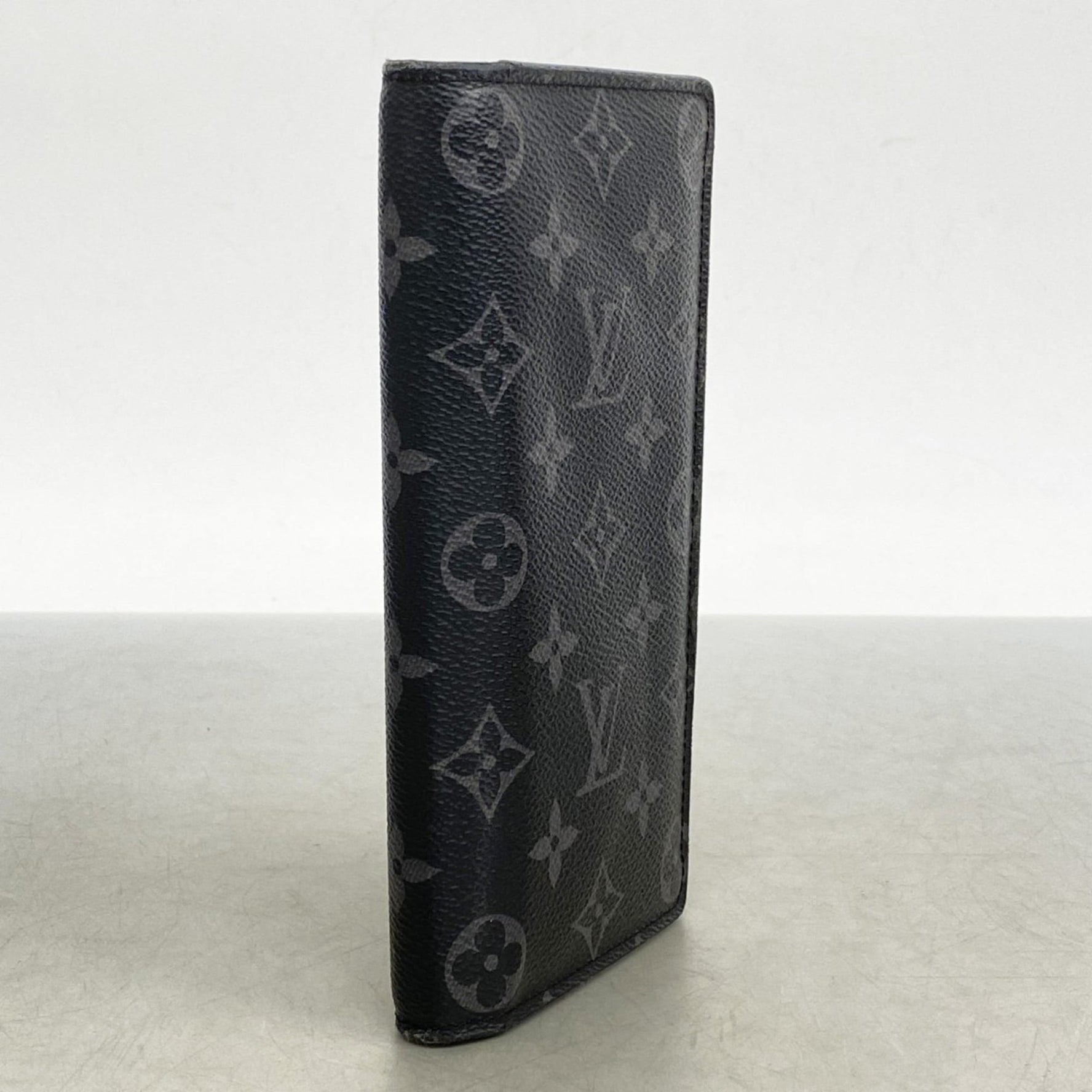 Louis Vuitton Monogram Eclipse Portefeuille Brazza Long Wallet Black/Gray