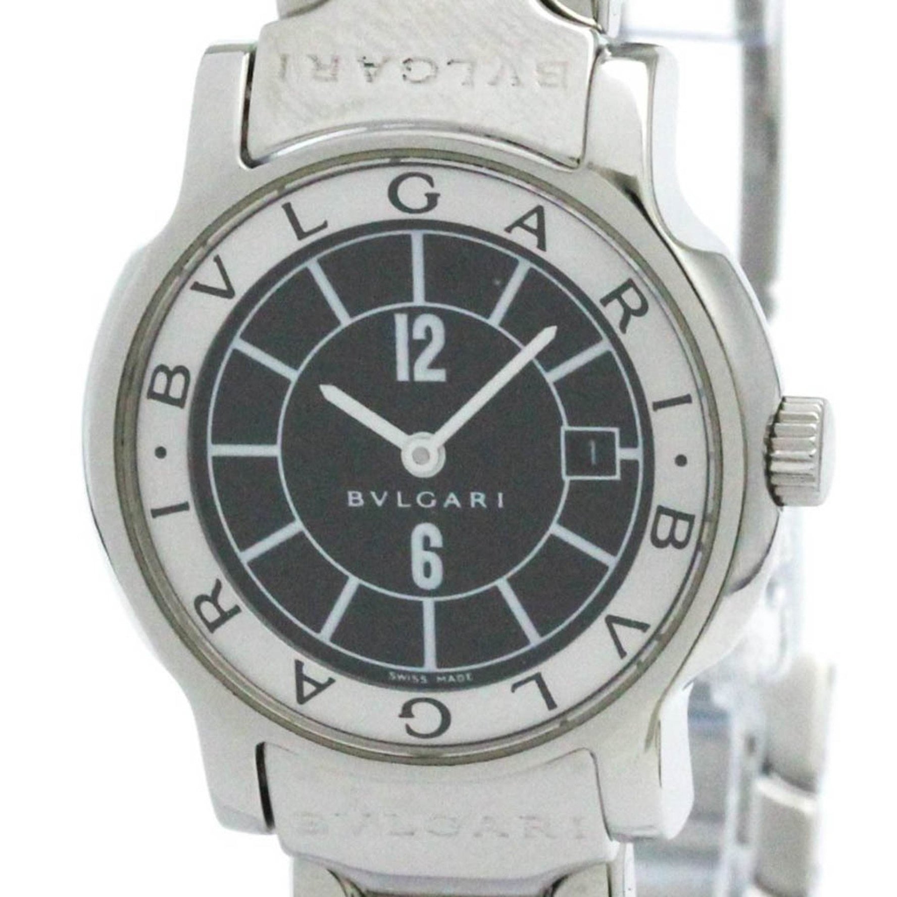 BVLGARI Solotempo Steel Quartz Ladies Watch Polished