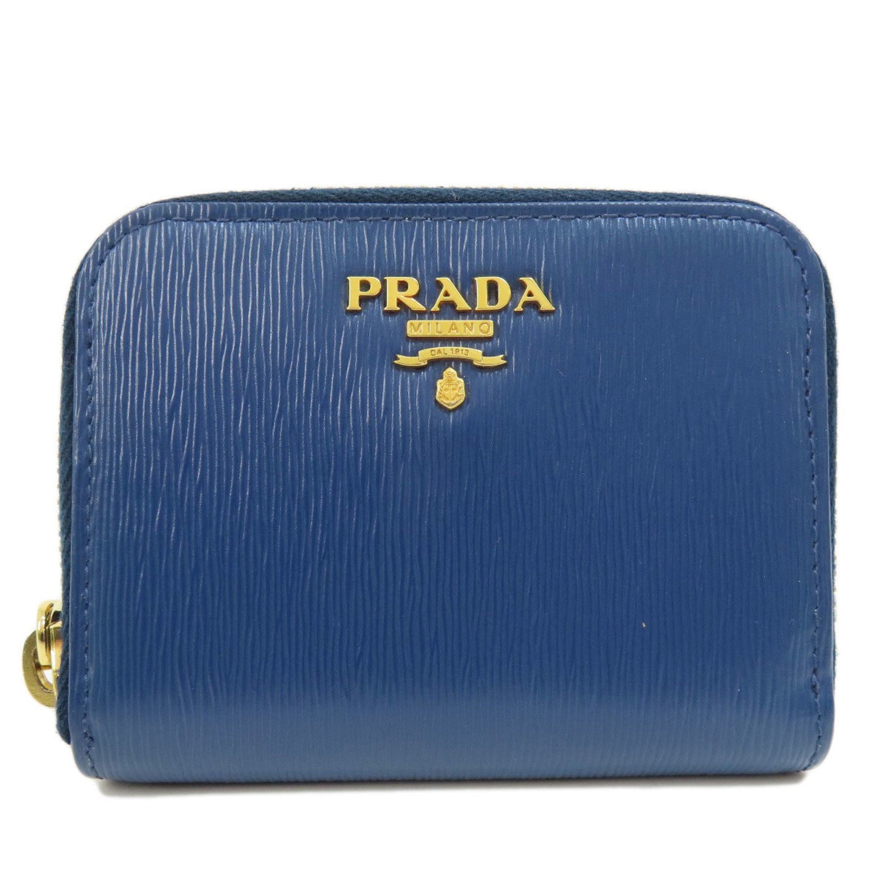 Prada Saffiano metal coin case leather women's PRADA