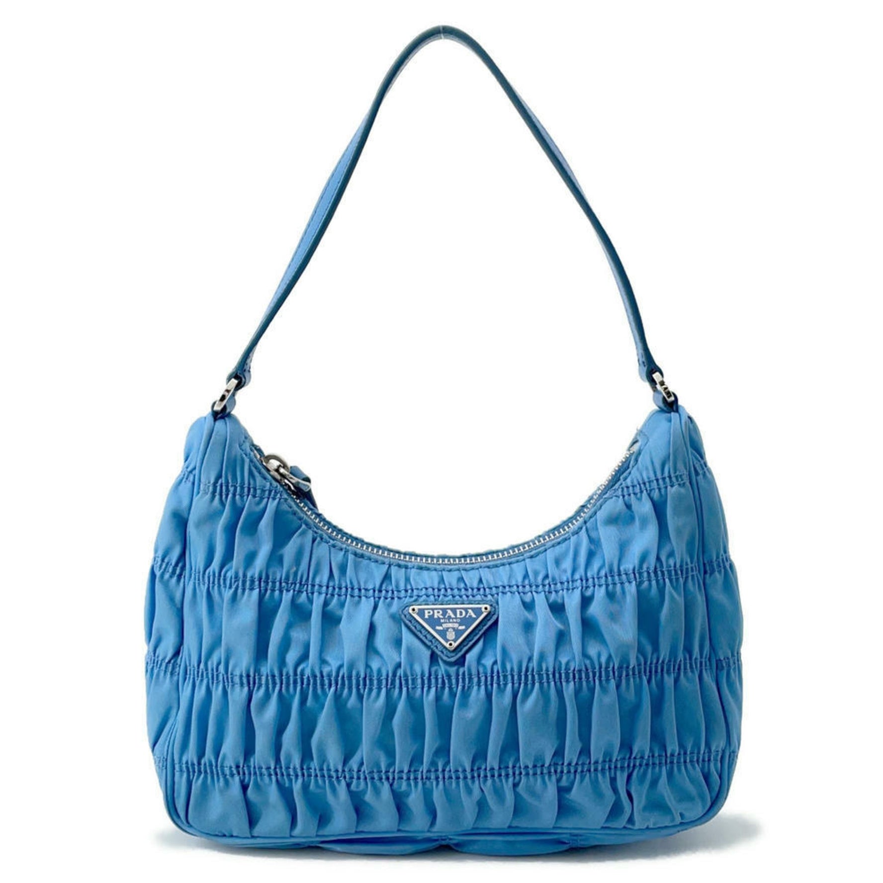 Prada Shoulder Bag Gathered Nylon 1NE204 PRADA Bags