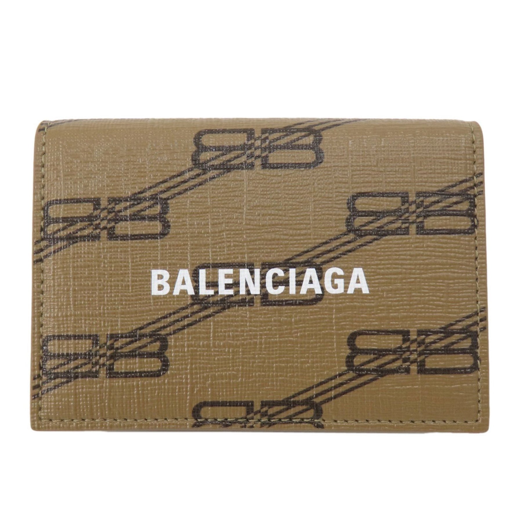 Balenciaga Tri-fold wallet BB pattern Bi-fold Leather Women's BALENCIAGA