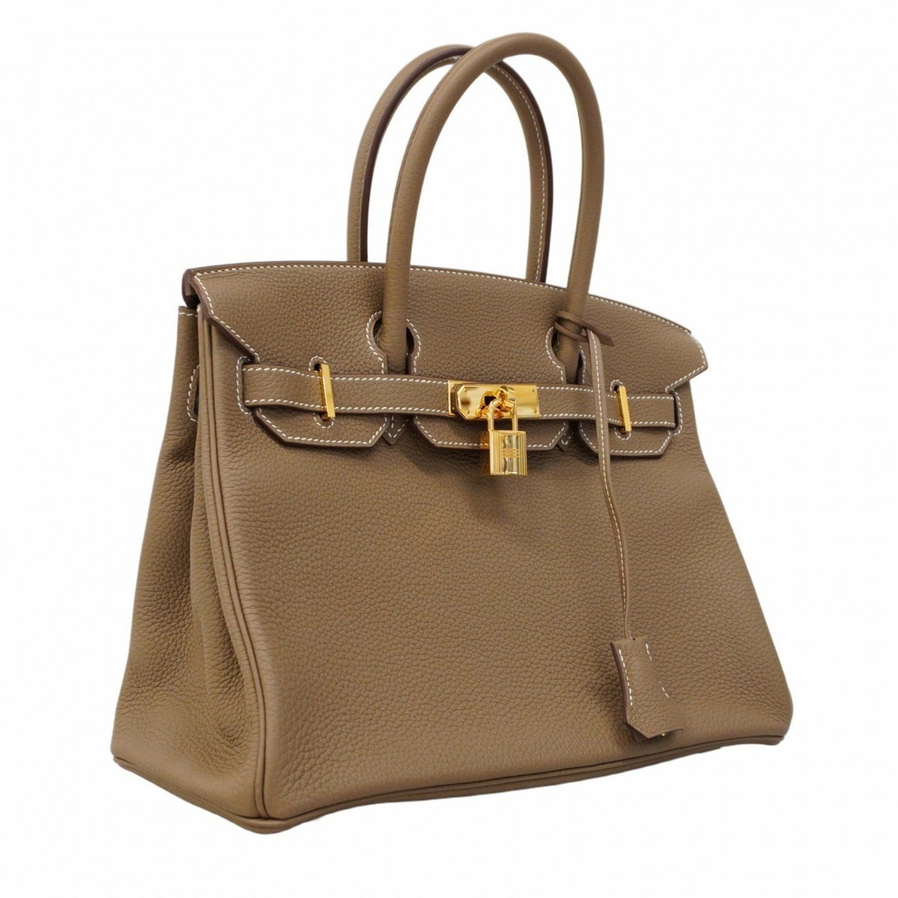 Hermes Birkin 30 Togo Etoupe Handbag with Z Stamp, Women's, P1351307