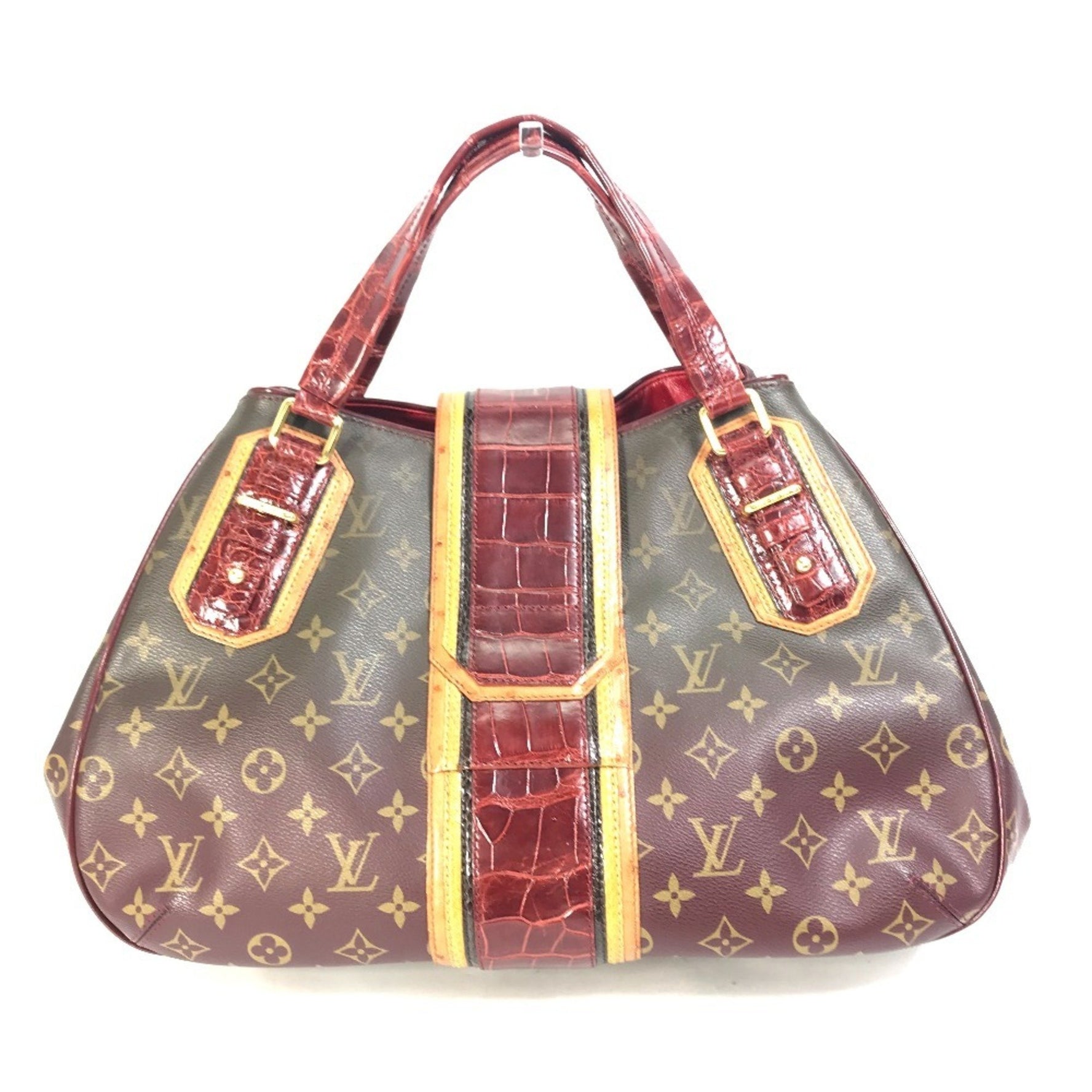 LOUIS VUITTON M95580 Monogram Mirage Greet Clasp Boston/Shoulder Bag, Canvas, Women's, Red
