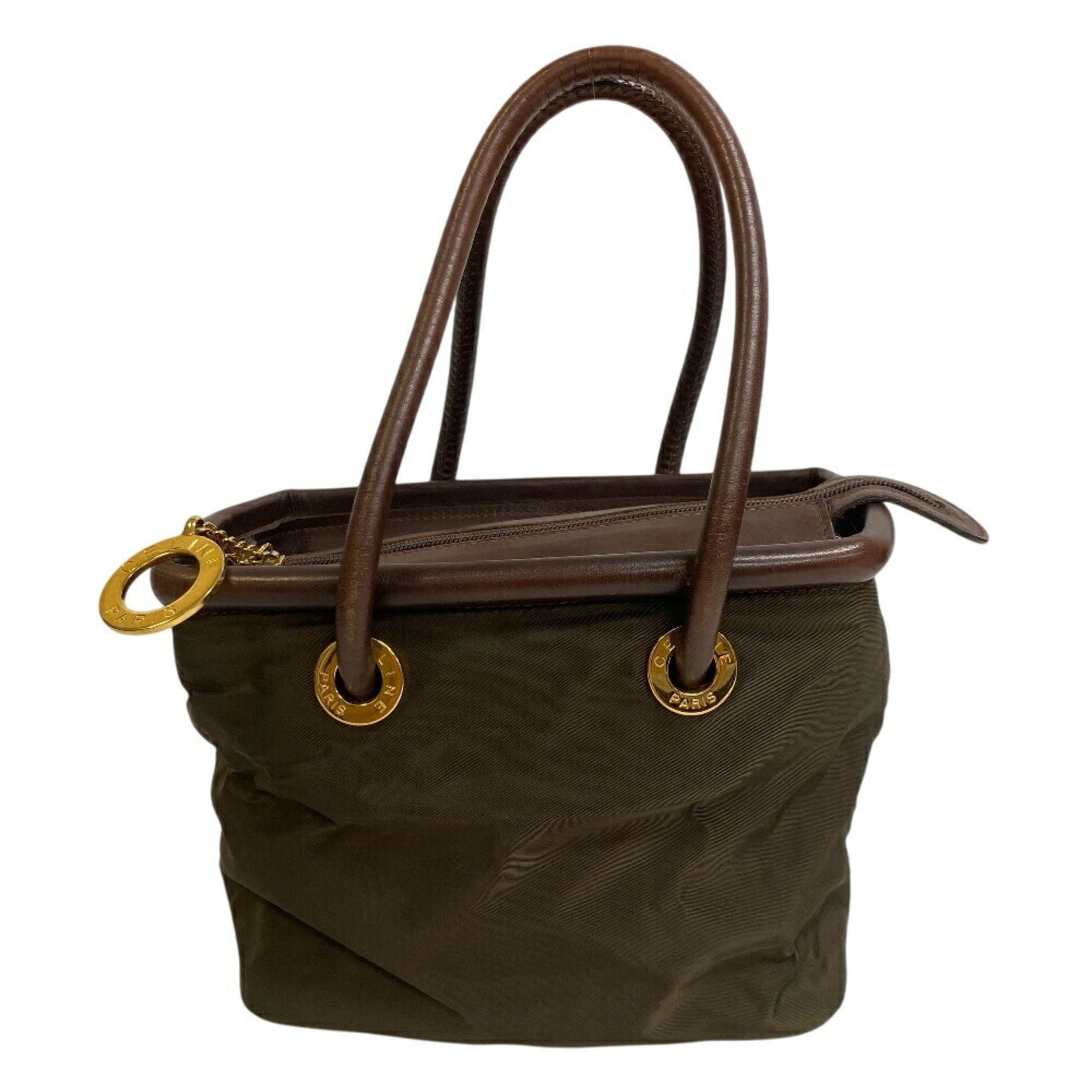 CELINE Circle Handbag, Women's, Khaki Green, Unisex