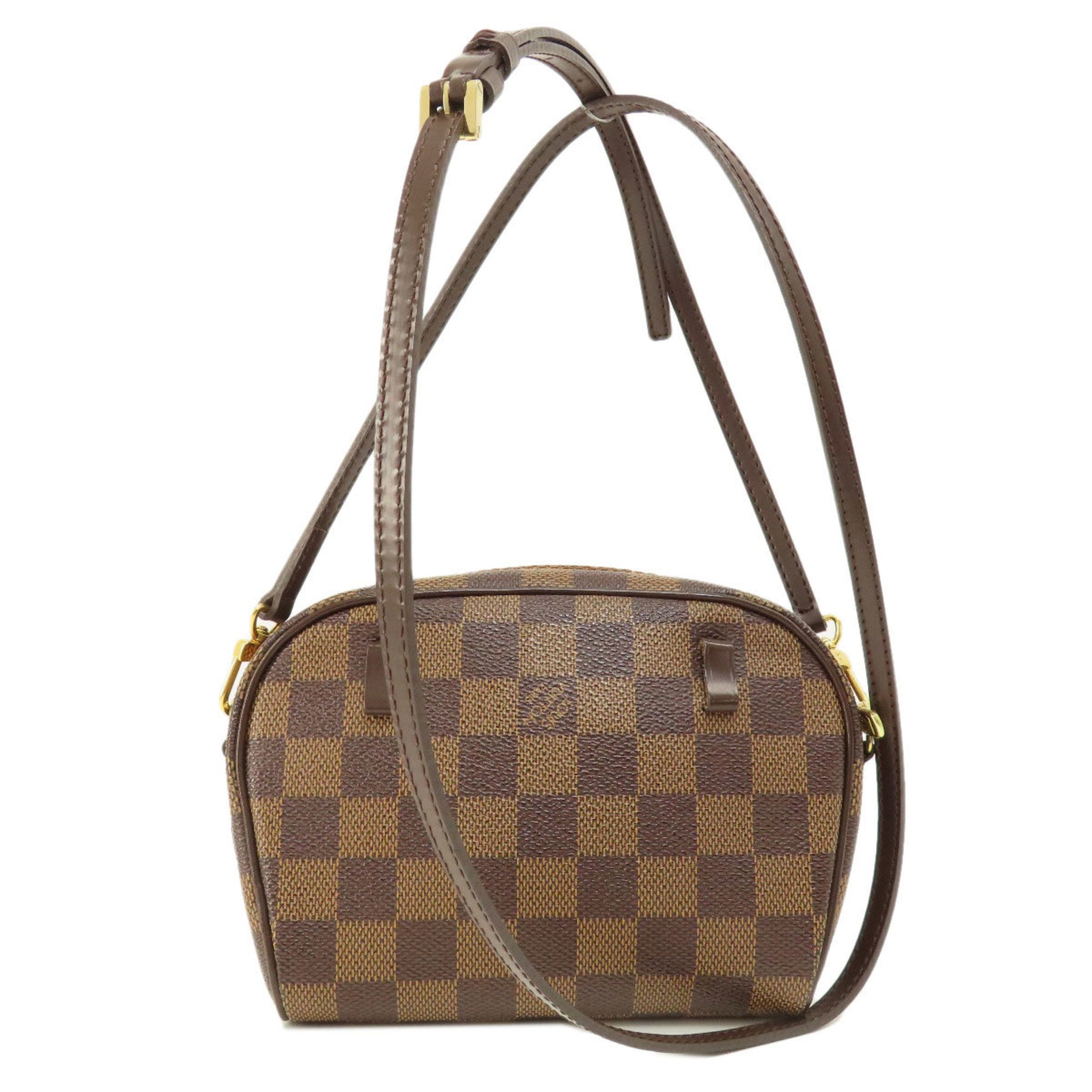 Louis Vuitton Pochette Ipanema PM Damier Ebene Shoulder Bag Canvas
