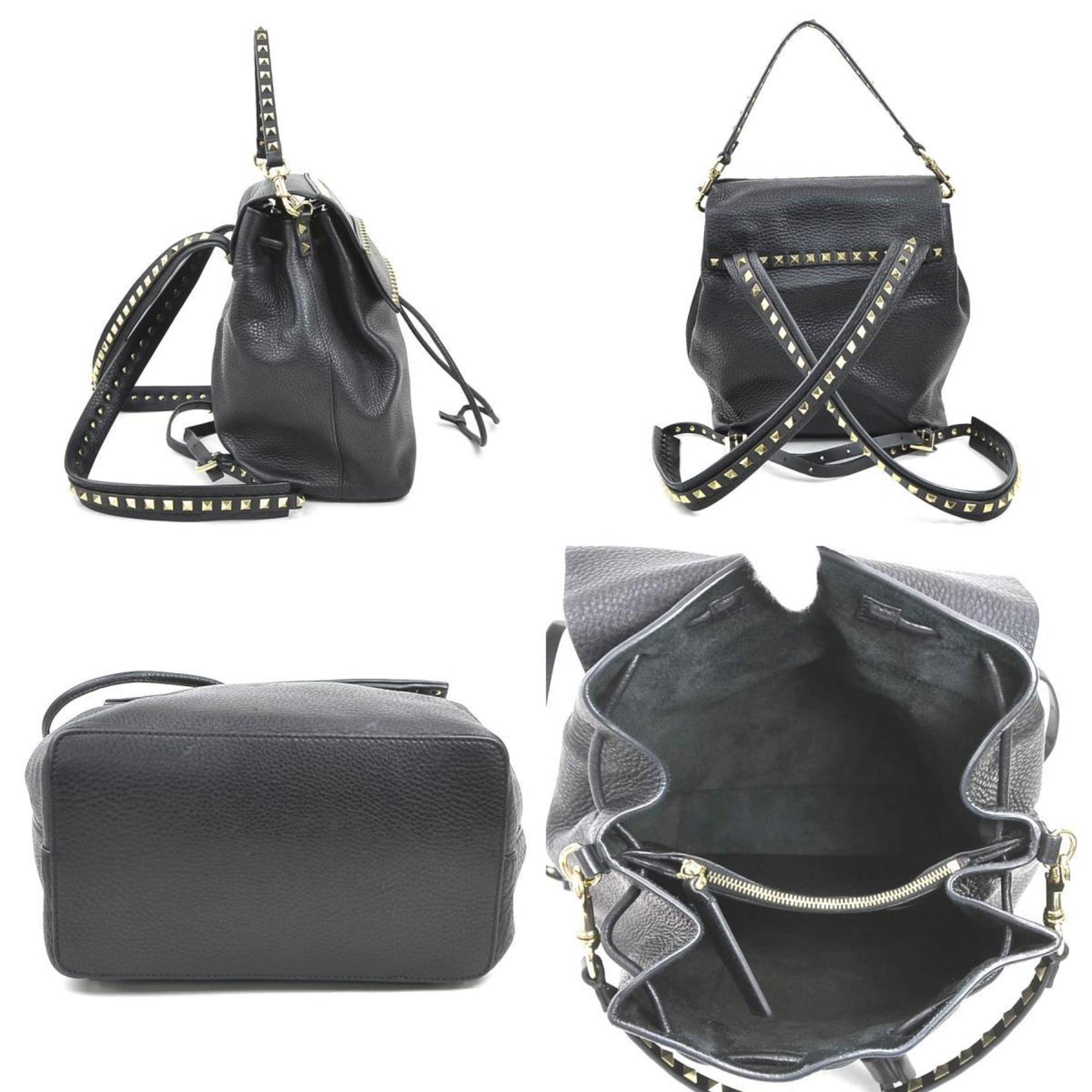 Valentino Garavani Rockstud Backpack in Leather
