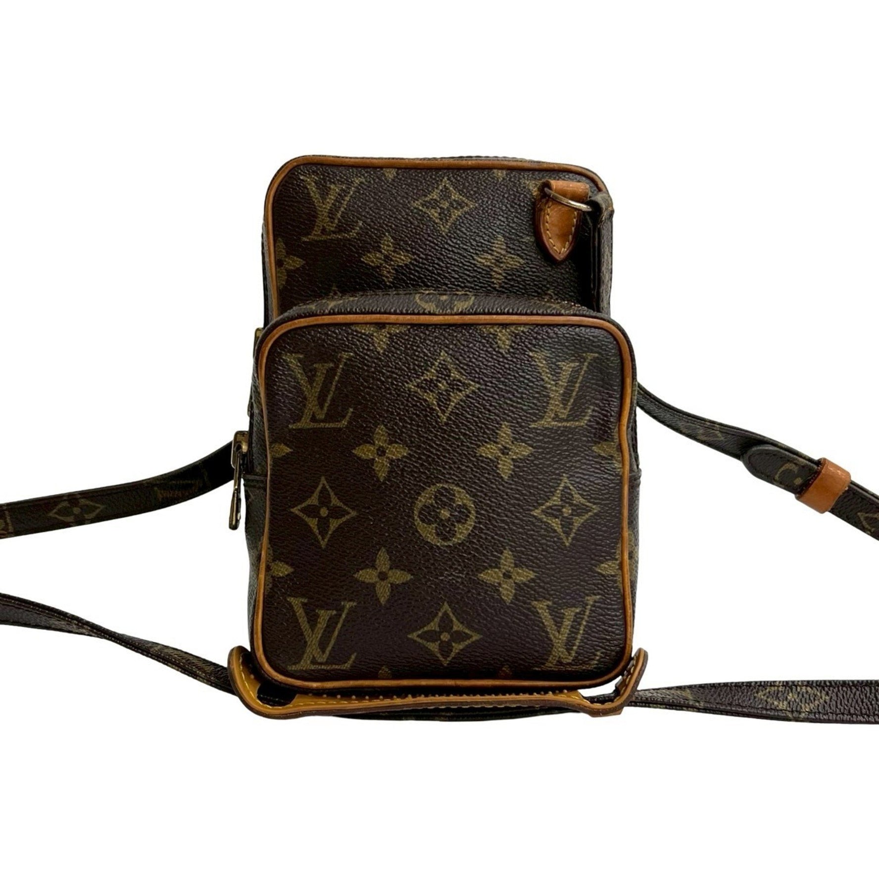 LOUIS VUITTON Amazon Monogram Logo Leather Mini Shoulder Bag/Pochette in