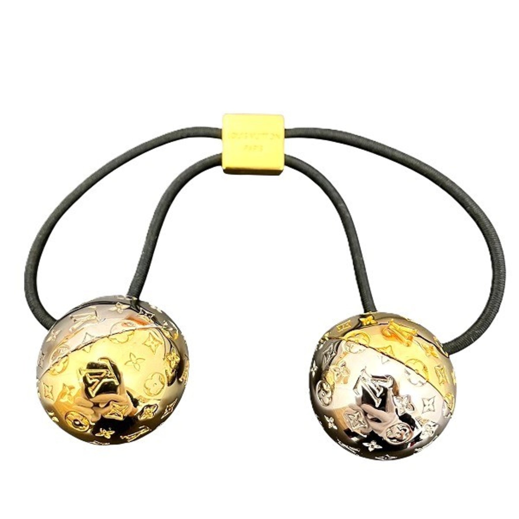 Louis Vuitton Monogram Scrunchie with Nanogram Planet Hair Accessory