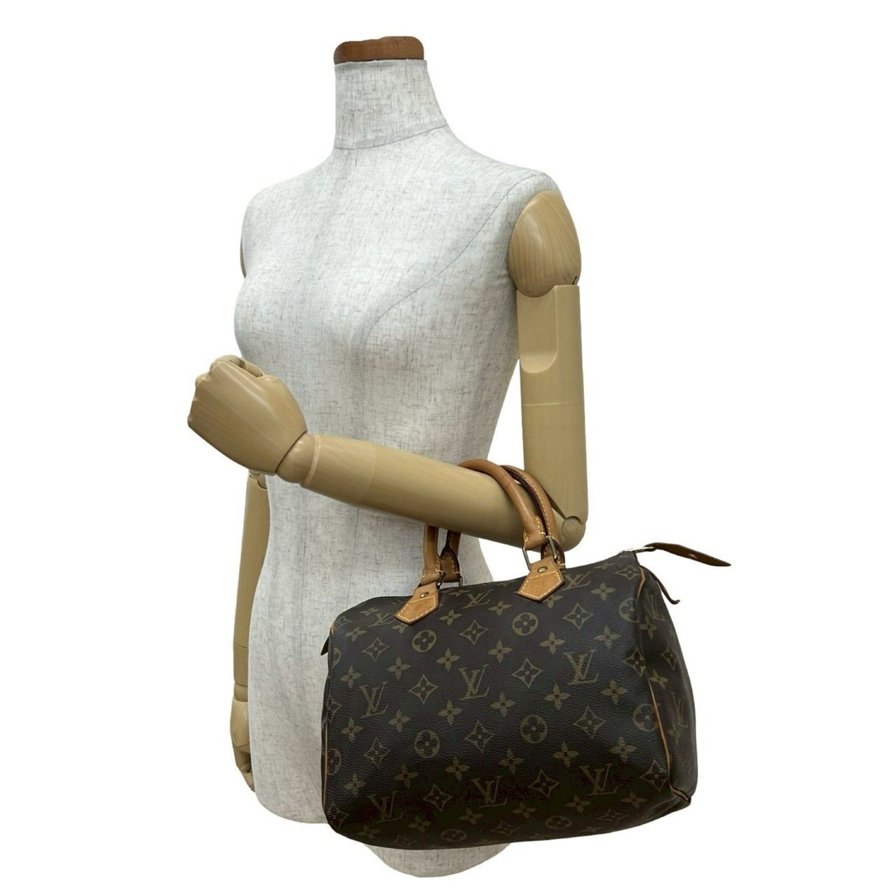 LOUIS VUITTON Speedy 25 Monogram Leather Handbag/Mini Boston Bag