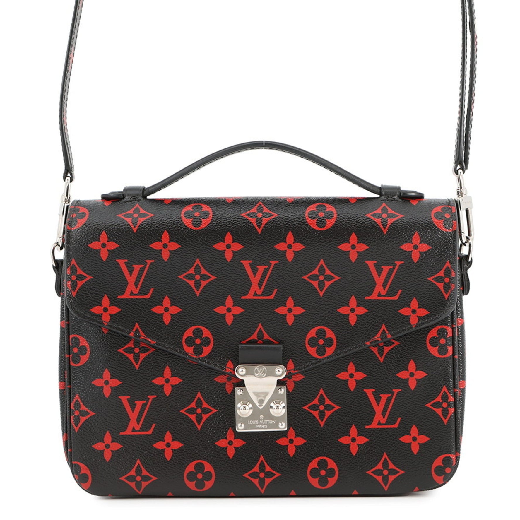 Louis Vuitton Monogram Anfla Rouge Pochette Metis MM Handbag, Black