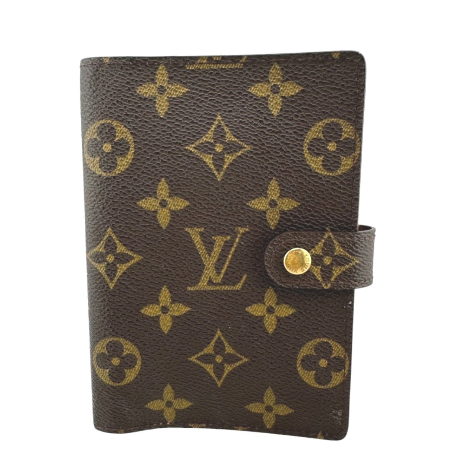 Louis Vuitton LOUIS VUITTON Notebook Cover Case Monogram Agenda PM Canvas R20005 Brown LV
