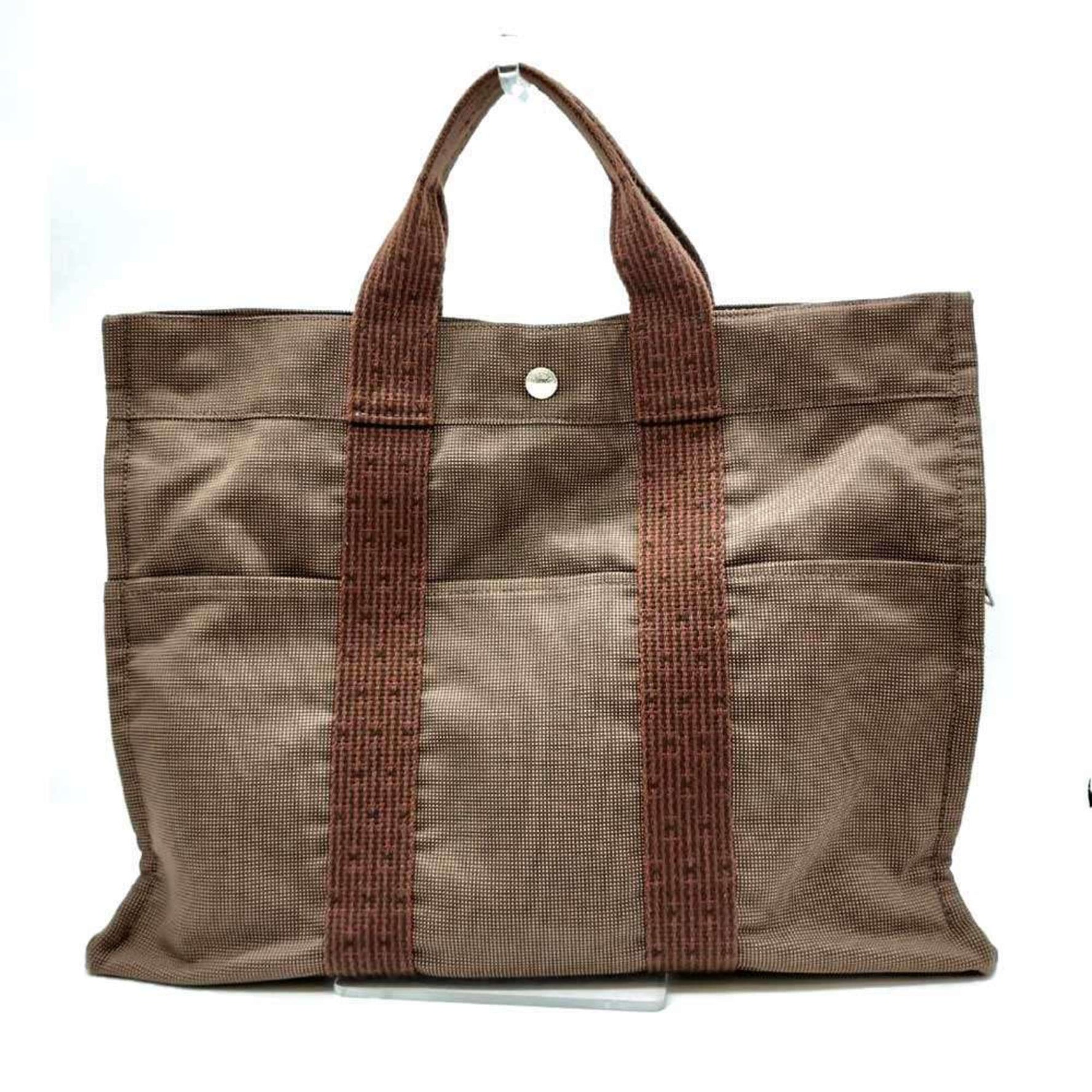 Hermes Air Line Tote MM Canvas Handbag Bag