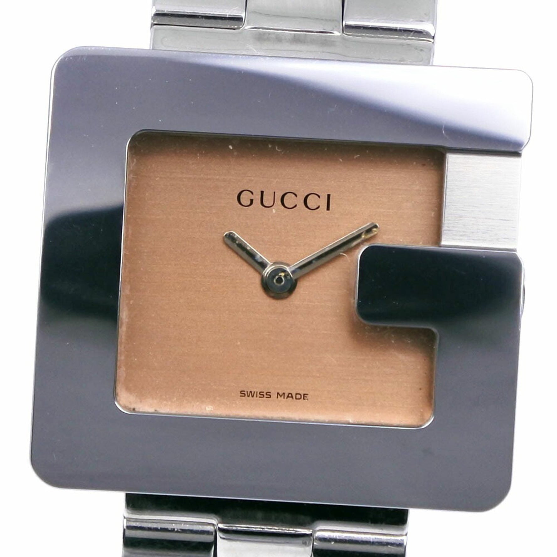 Gucci Watch 3600L Stainless Steel Quartz Analog Display Brown Dial Women's