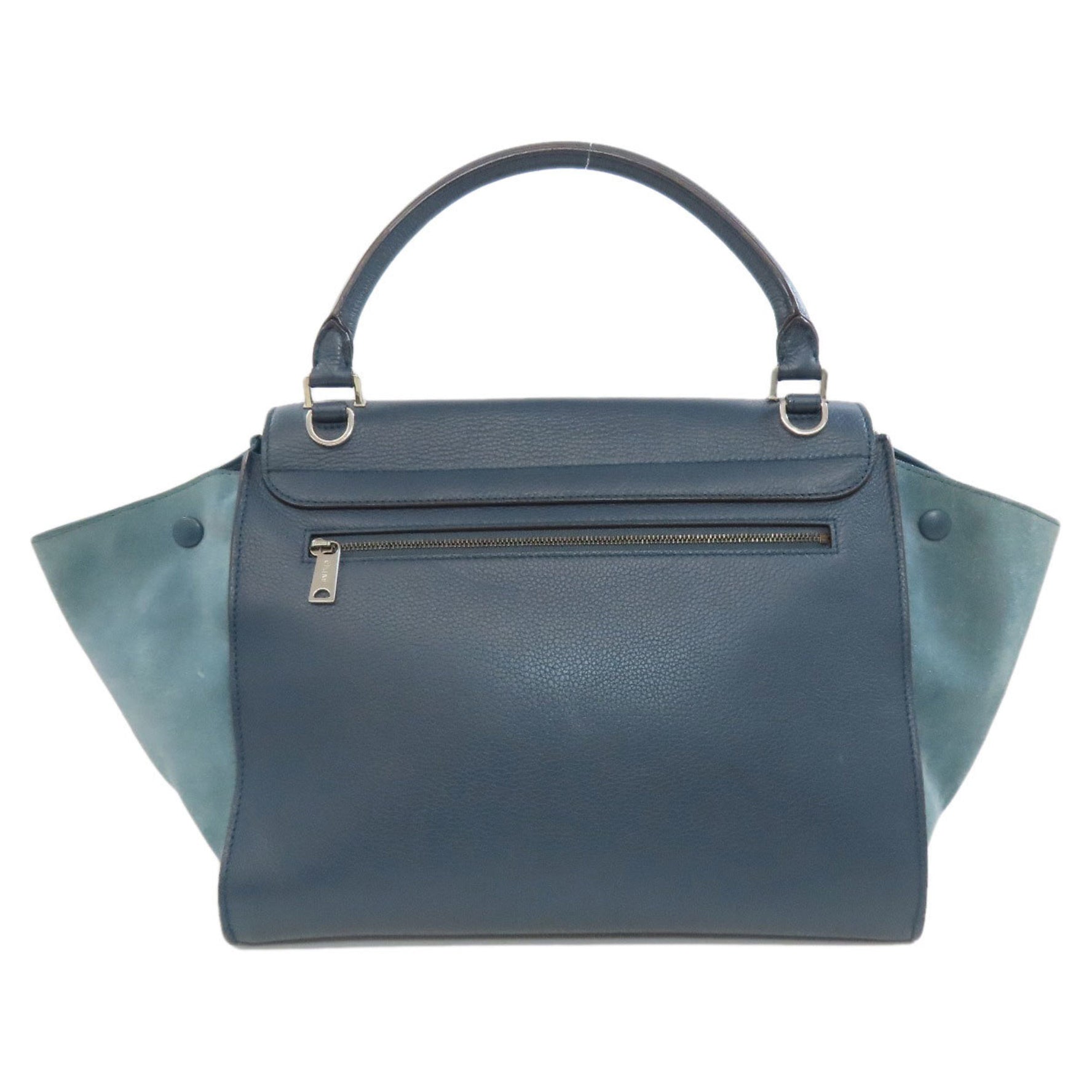 CELINE Trapeze Handbag Leather