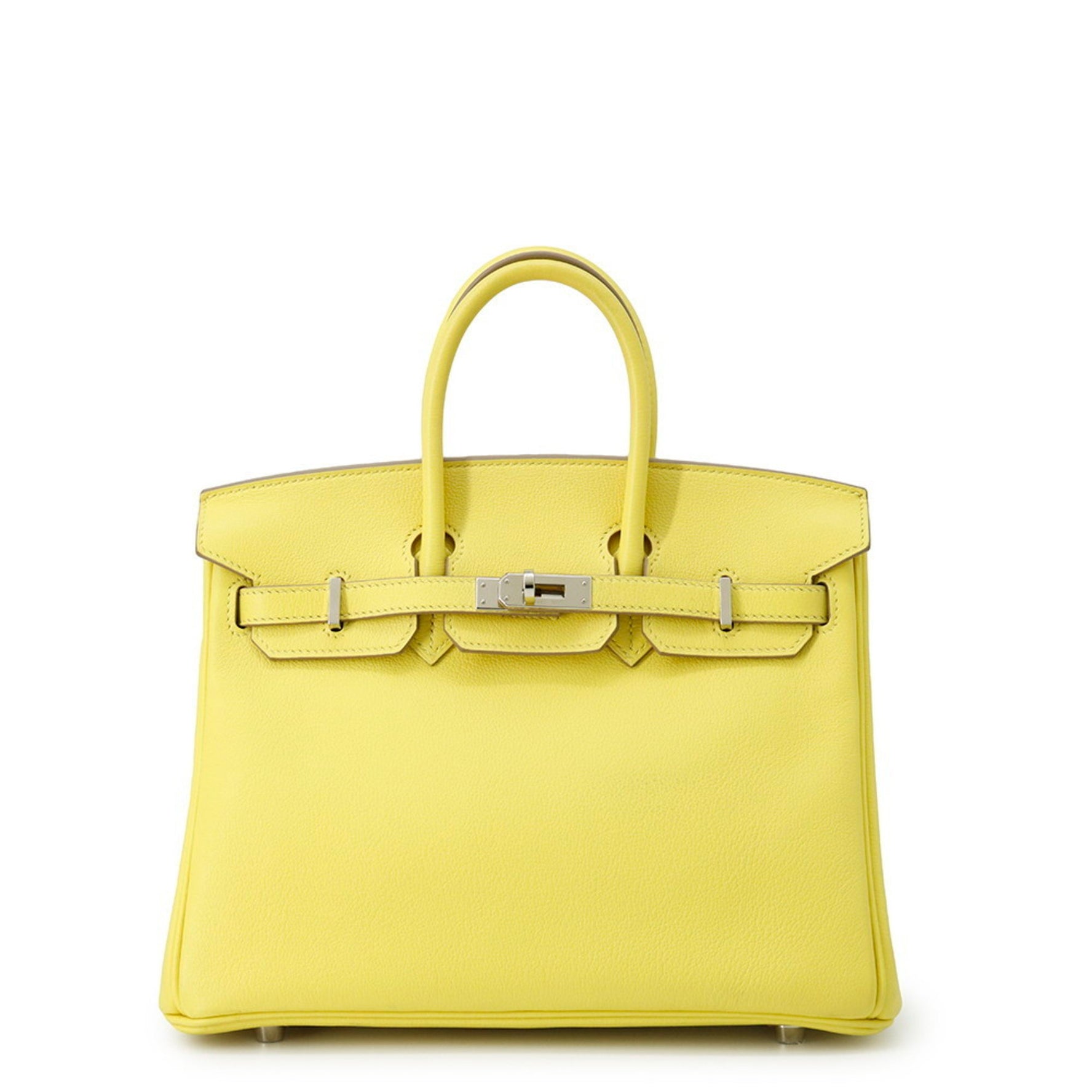 Hermes Birkin 25 Verso Lime Blue Taurillon Novillo Y Stamp HERMES