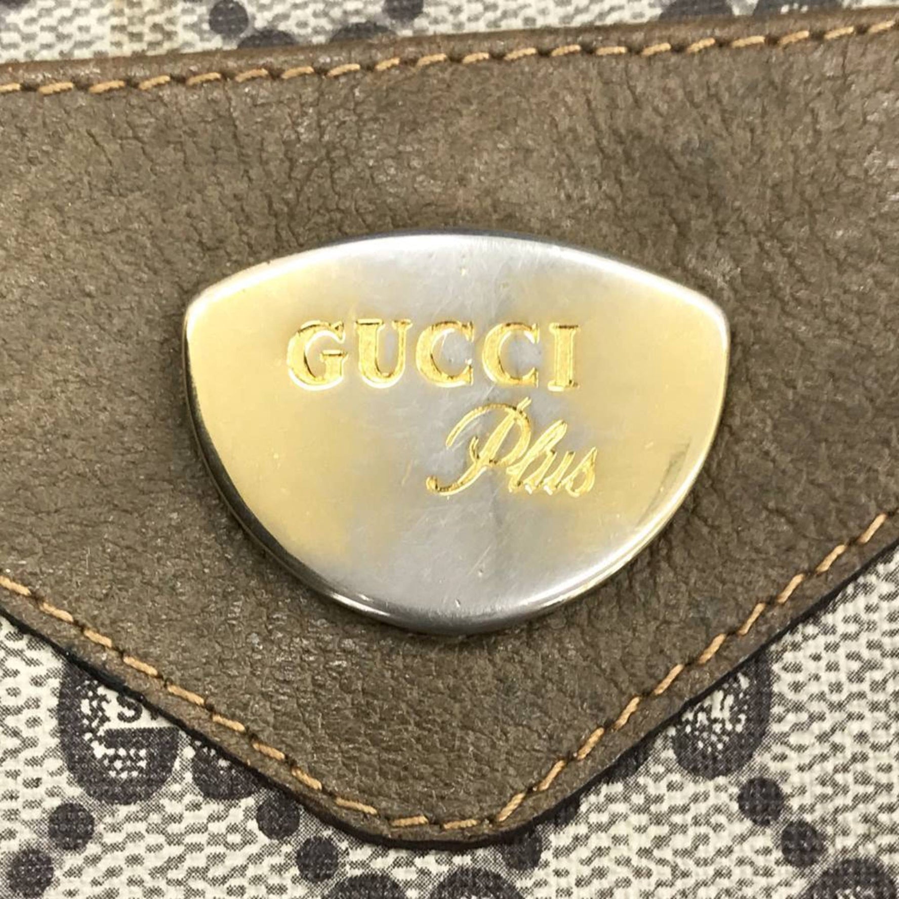 GUCCI Gucci Plus Tote Bag Sherry Line GG Supreme Brown Women's and Men's