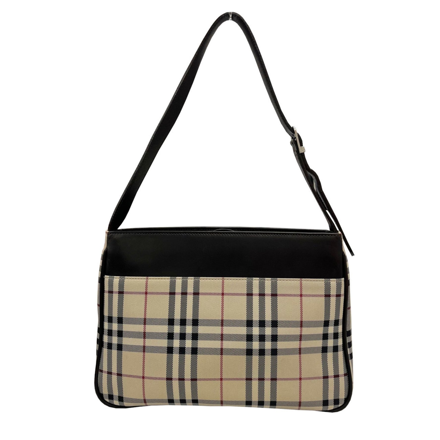 BURBERRY shoulder bag in canvas and leather with a Nova check pattern. Available women.